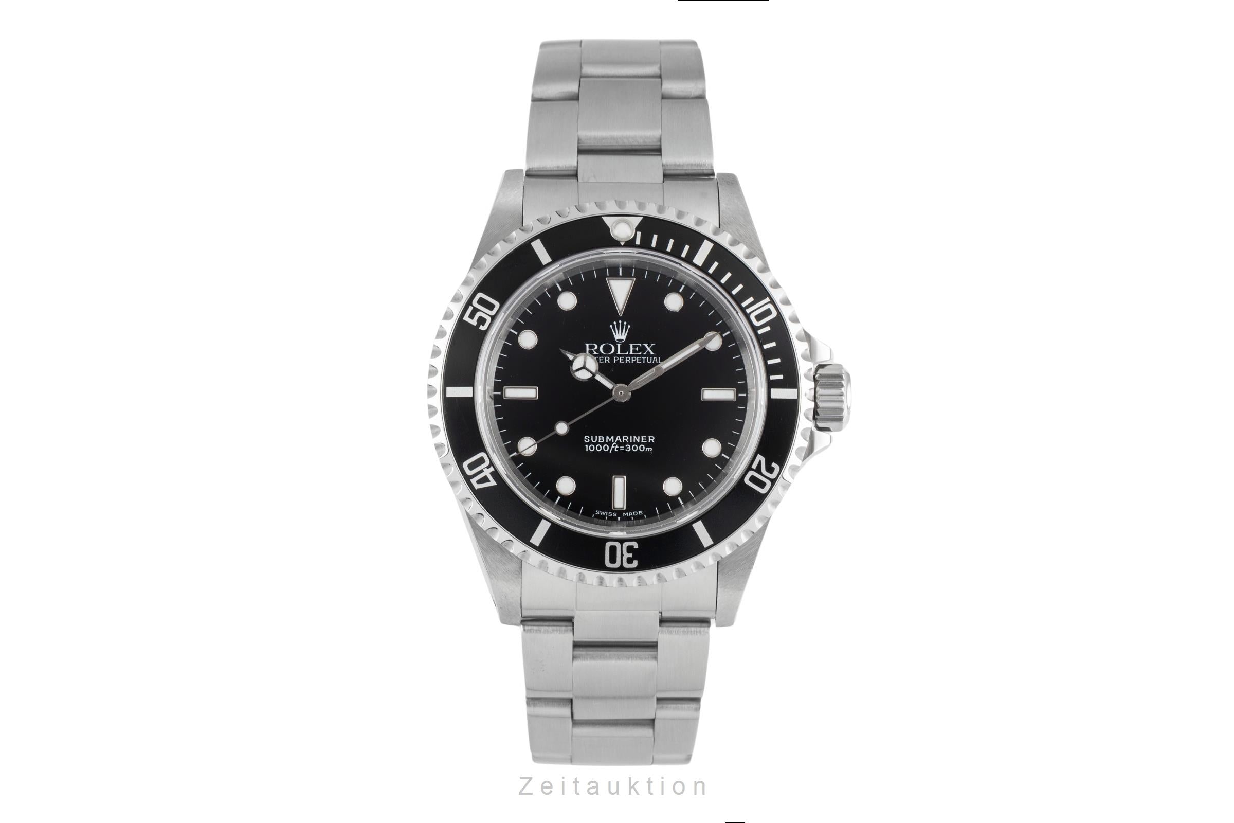 Rolex Submariner No Date Oyster Stahl Automatik Herrenuhr Ref. 14060M B&P 2001 [2603231]