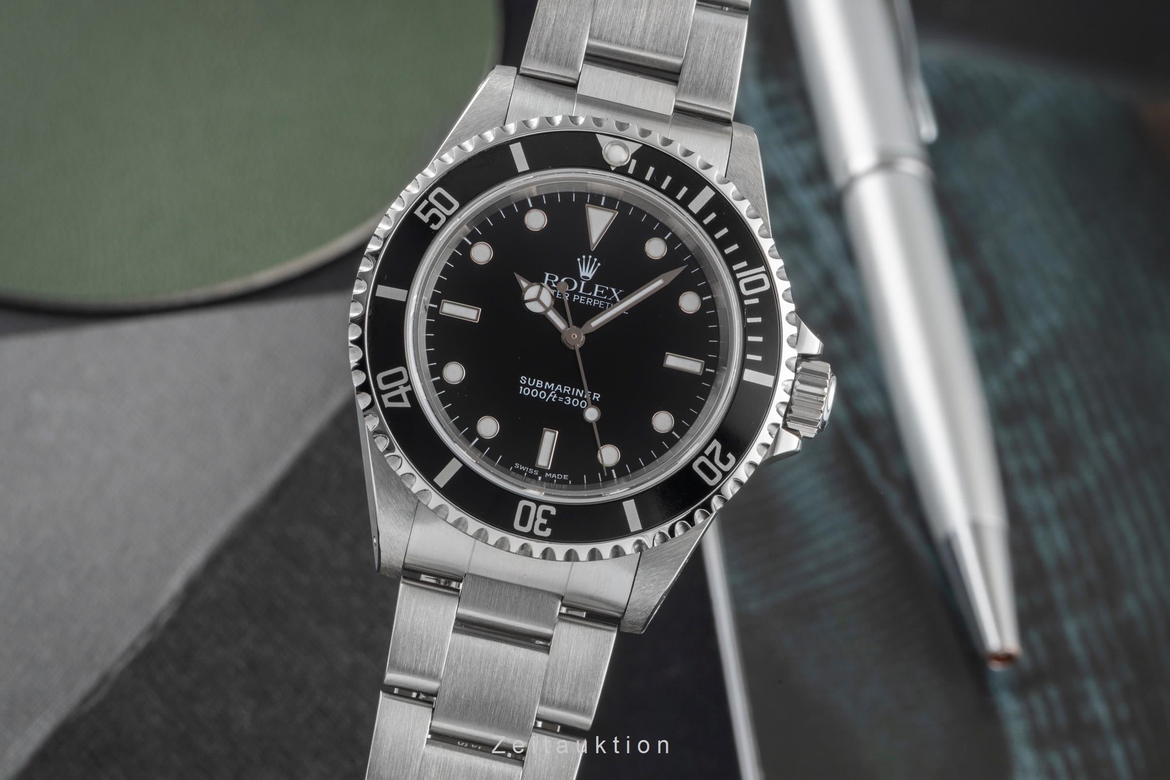 Rolex Submariner No Date Oyster Stahl Automatik Herrenuhr Ref. 14060M B&P 2001 [2603231]