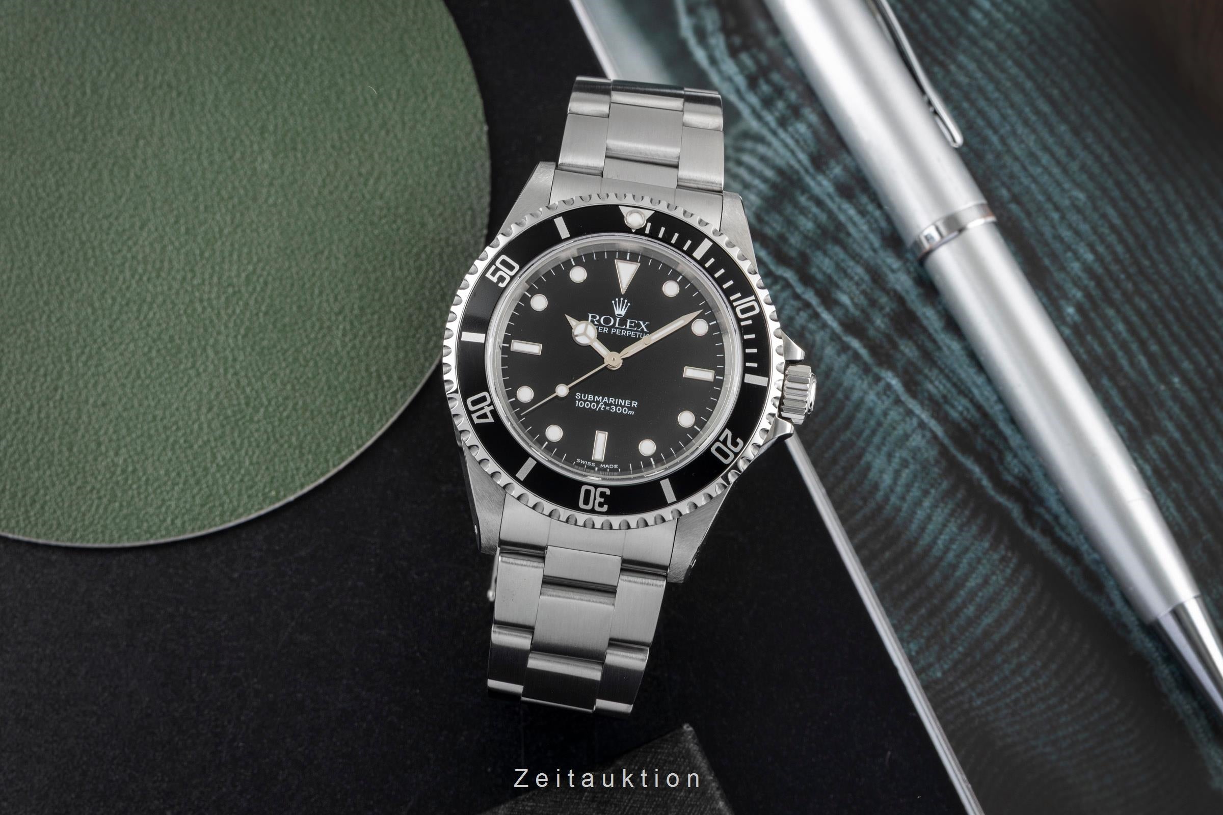 Rolex Submariner No Date Oyster Stahl Automatik Herrenuhr Ref. 14060M B&P 2001 [2603231]