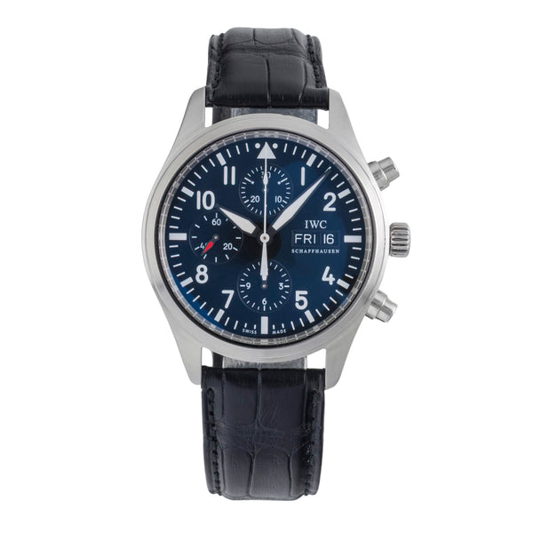 IWC Fliegerchronograph cronógrafo acero automático reloj para caballeros IW371701 LP: 7700EUR  [2603232]
