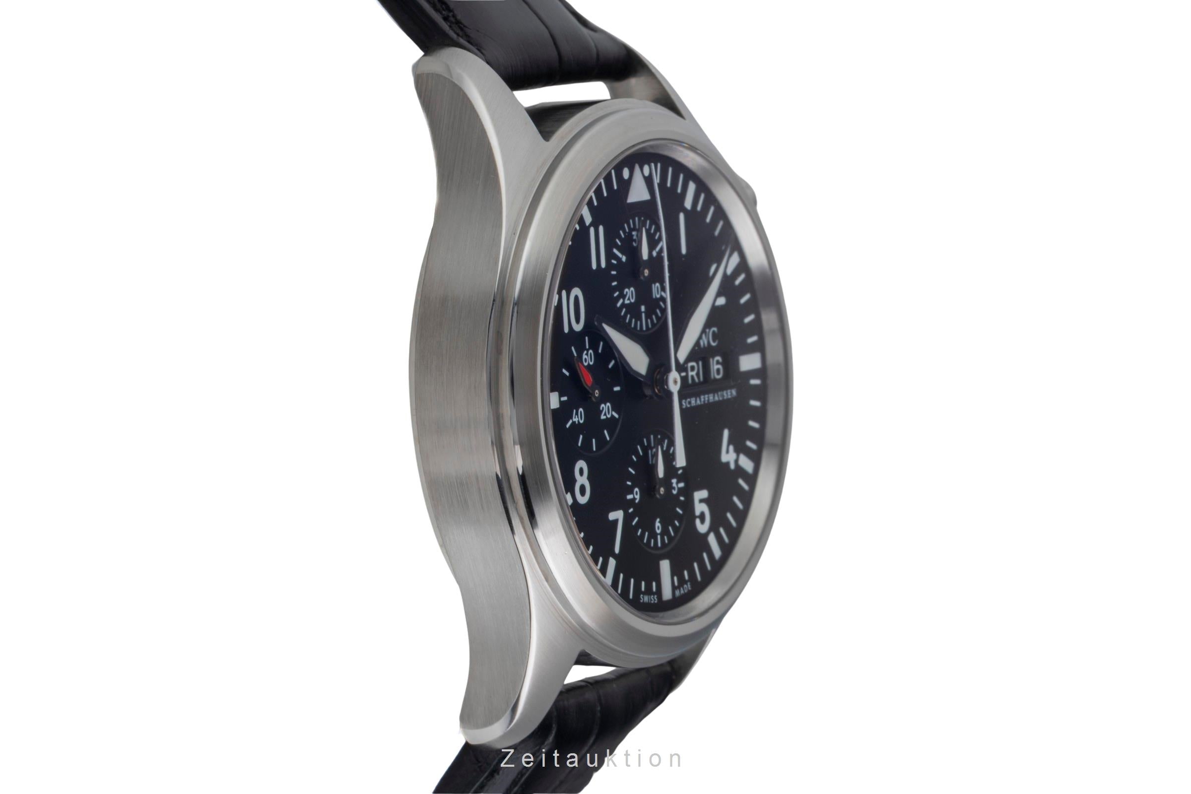 IWC Fliegerchronograph cronógrafo acero automático reloj para caballeros IW371701 LP: 7700EUR  [2603232]