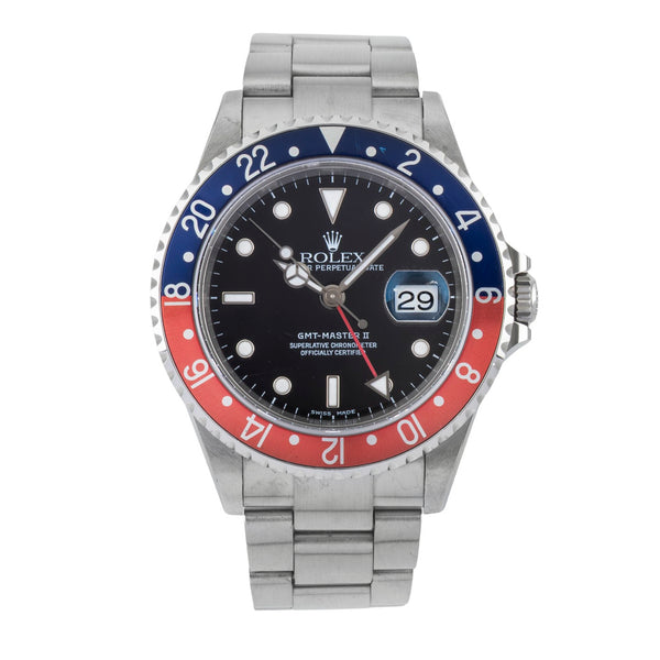 Rolex GMT-Master II acero automático reloj para caballeros 16710  [2603234]