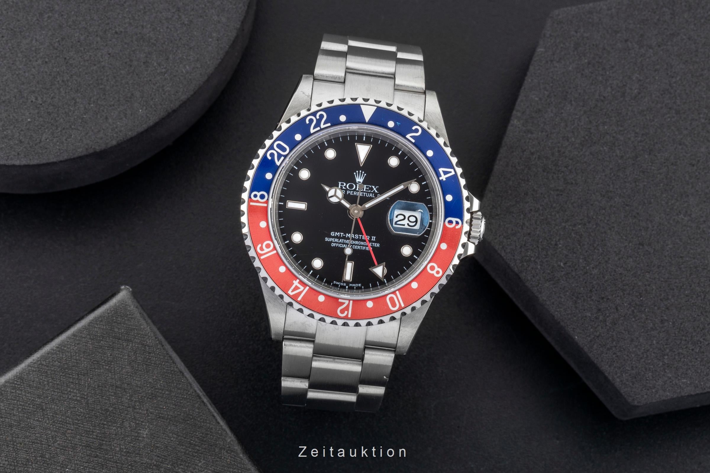 Rolex GMT-Master II acero automático reloj para caballeros 16710  [2603234]
