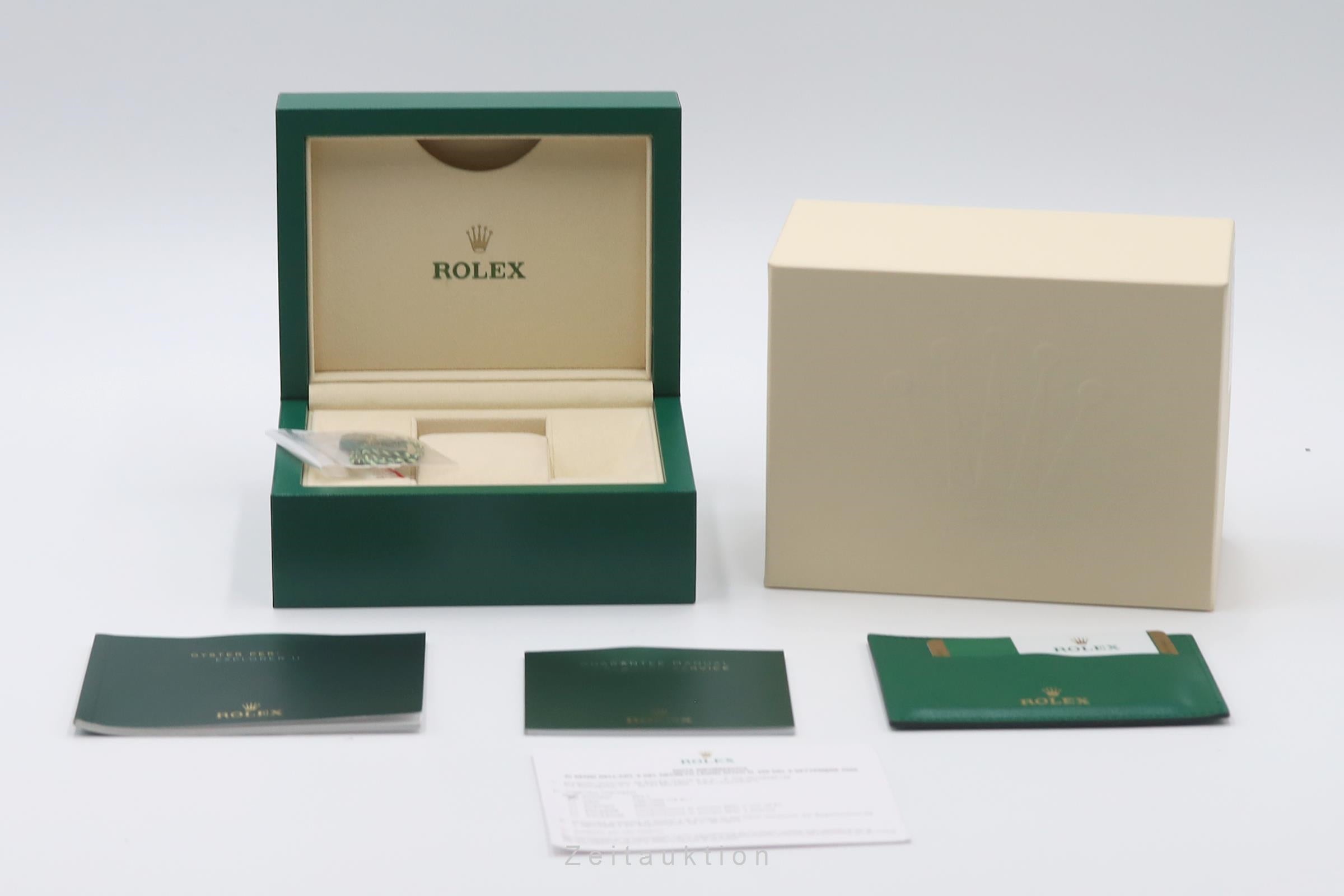 Rolex Explorer II White Dial Oyster Edelstahl Automatik Herrenuhr Ref 216570 B&P [2603236]