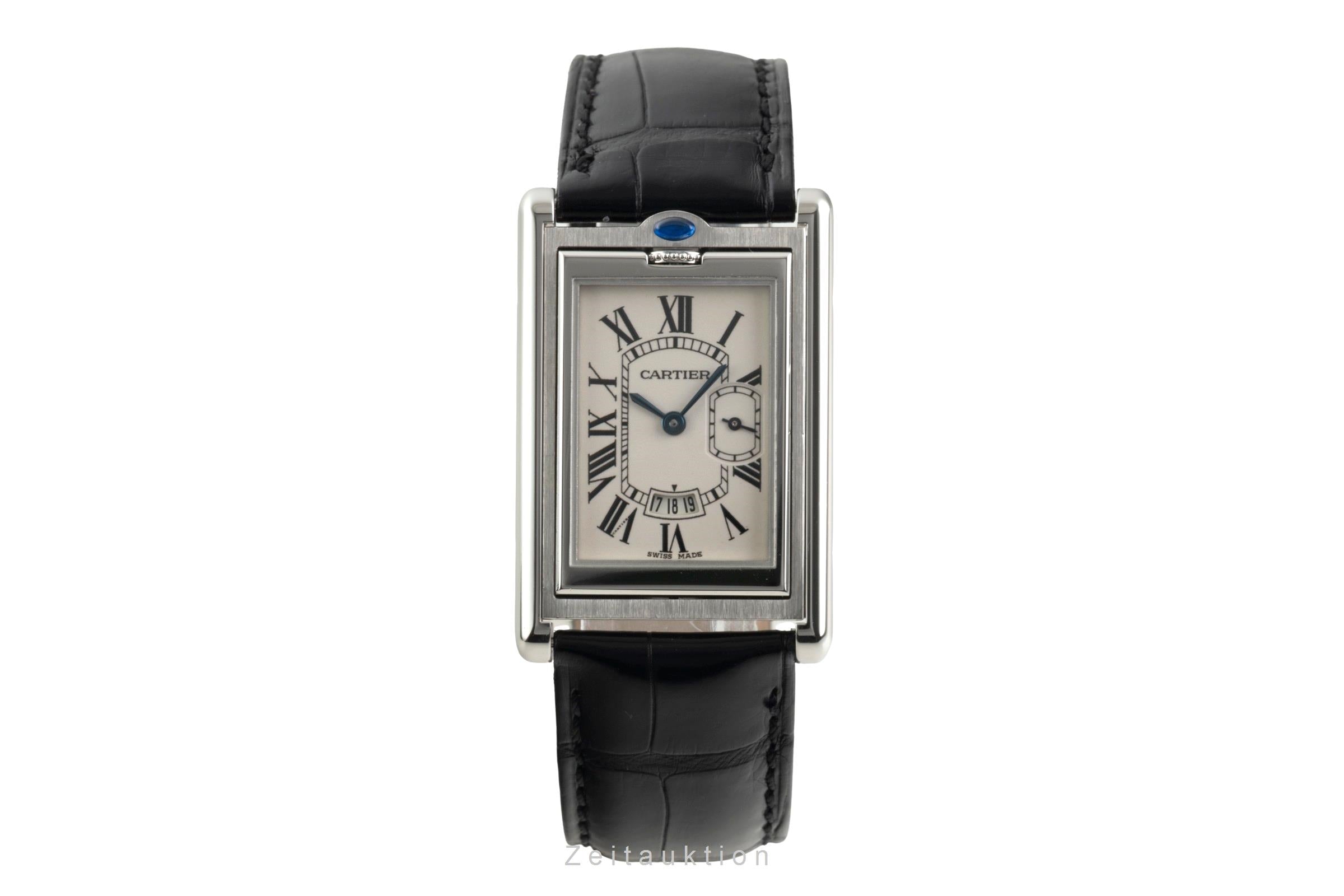 Cartier Tank steel quartz men's watch W1016055  [2603270]