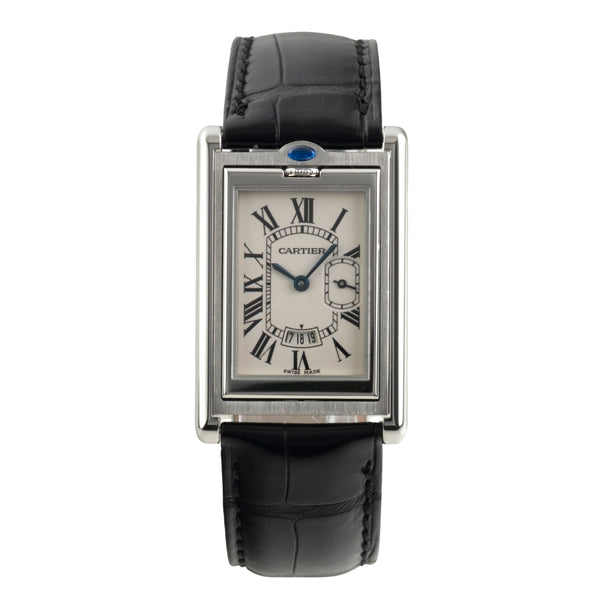 Cartier Tank steel quartz men's watch W1016055  [2603270]