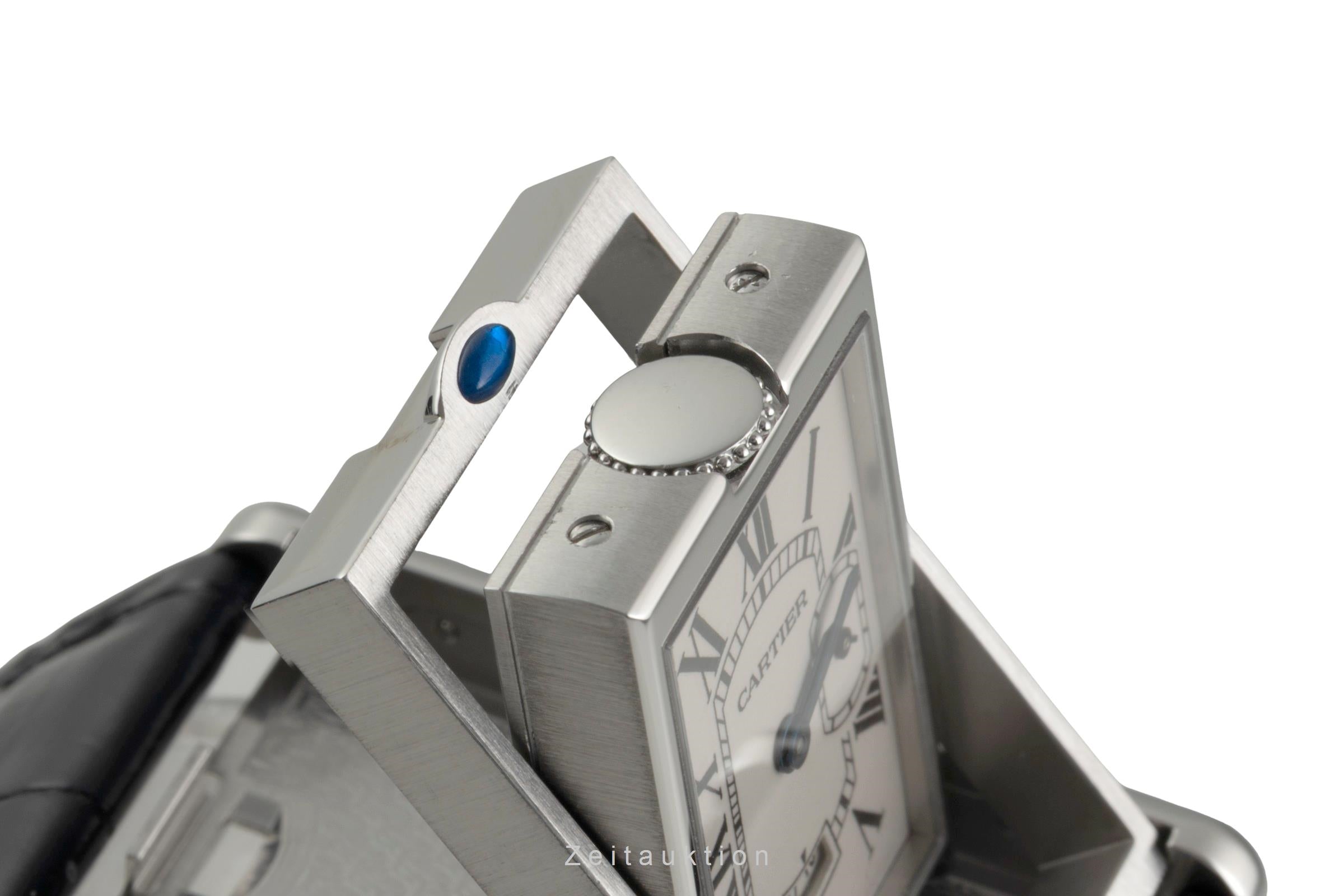 Cartier Tank steel quartz men's watch W1016055  [2603270]