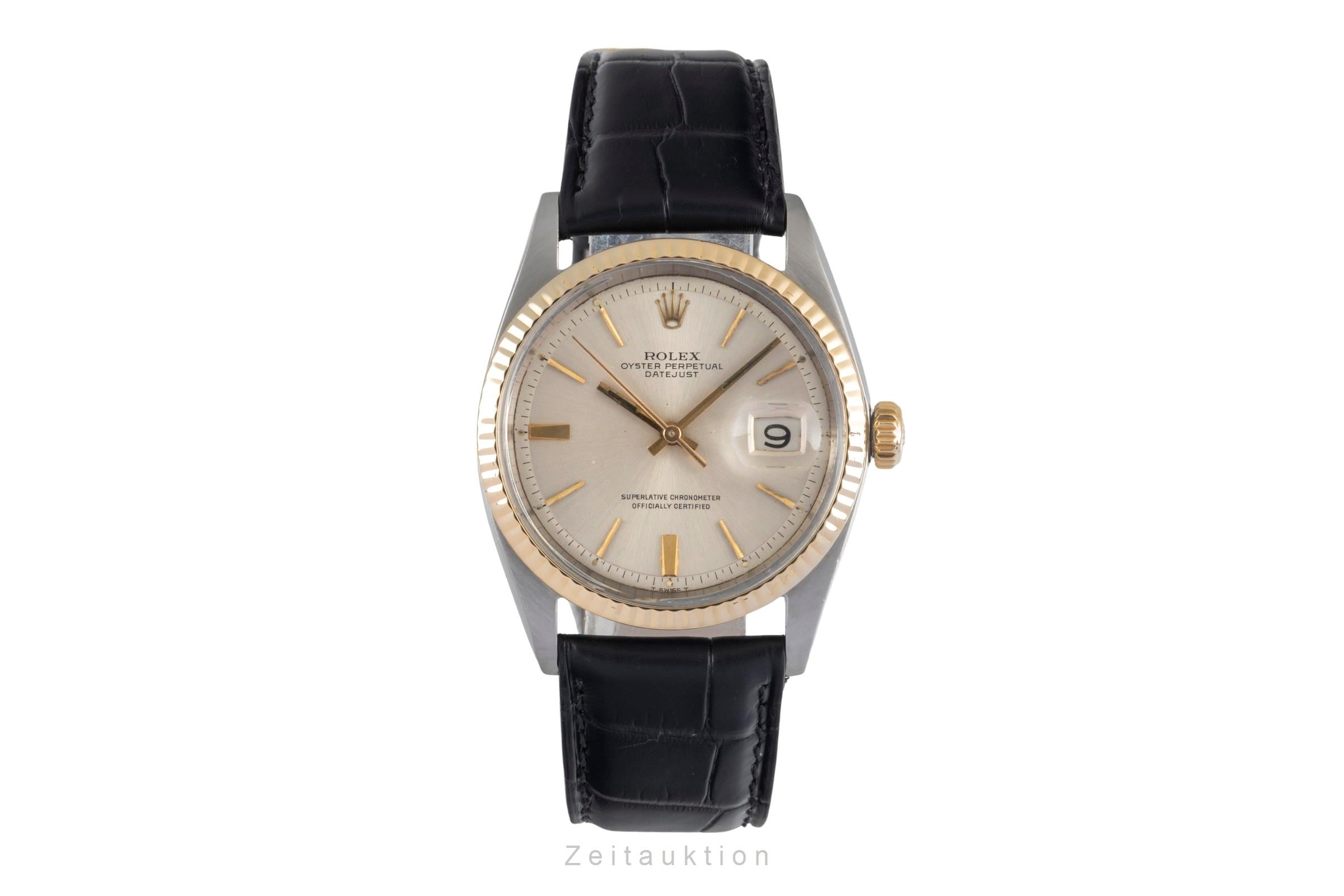 Rolex Datejust 36 Pie Pan Dial Stahl Gold Automatik Herrenuhr Ref. 1601 Vintage [2603271]