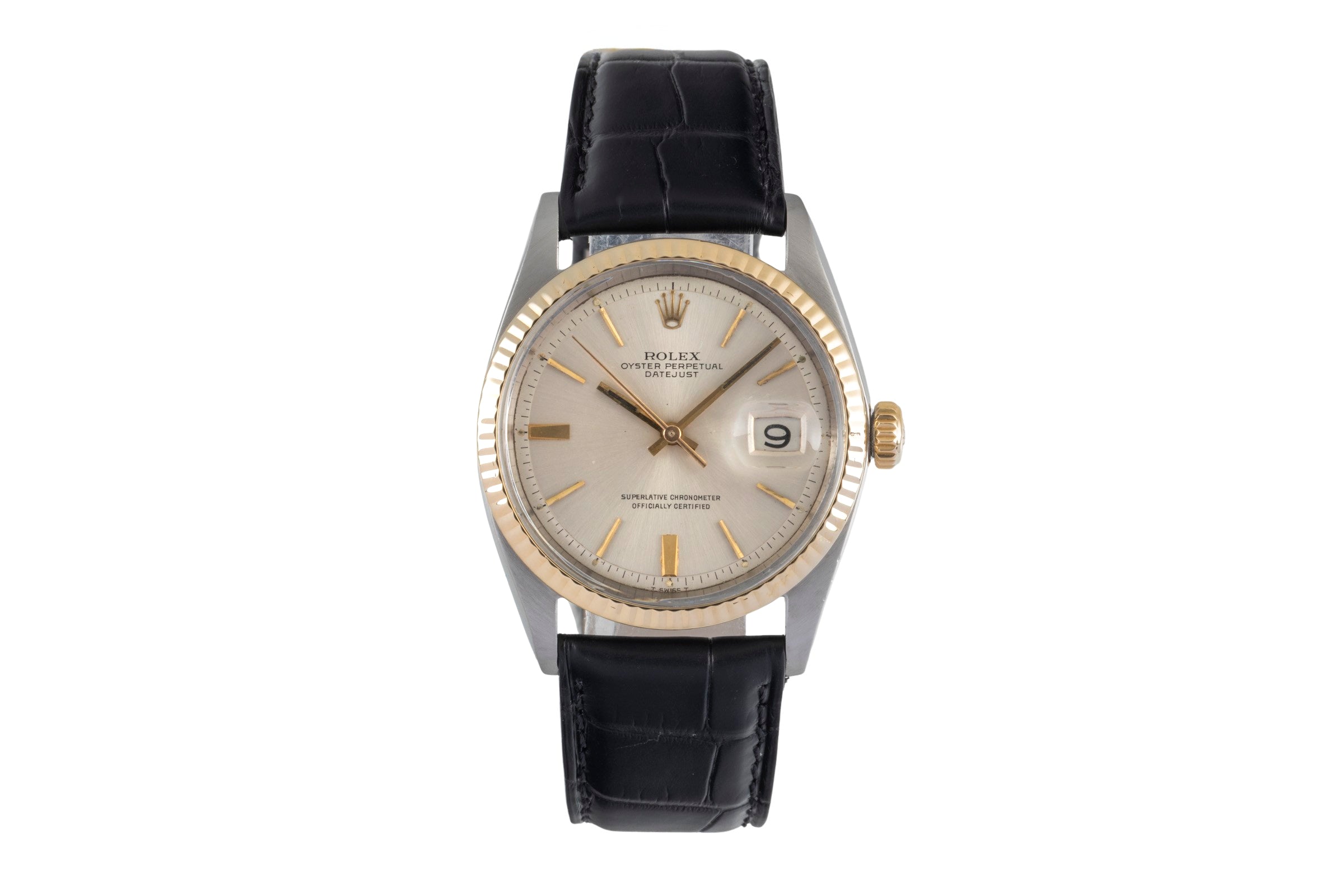 Rolex Datejust 36 Pie Pan Dial Stahl Gold Automatik Herrenuhr Ref. 1601 Vintage [2603271]