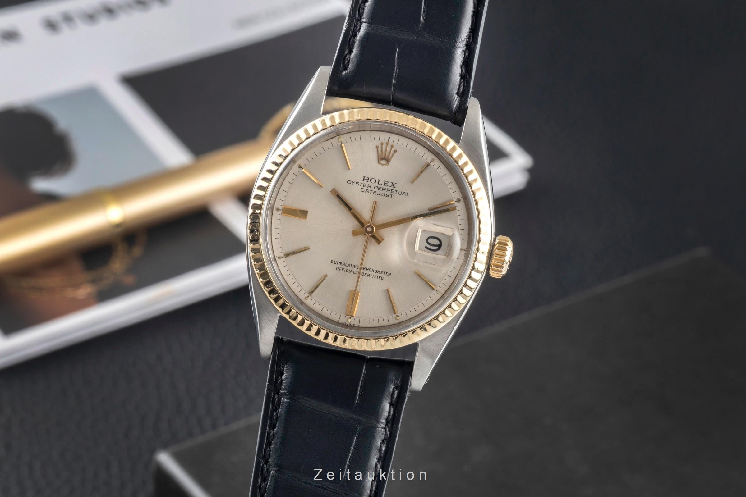 Rolex Datejust 36 Pie Pan Dial Stahl Gold Automatik Herrenuhr Ref. 1601 Vintage [2603271]
