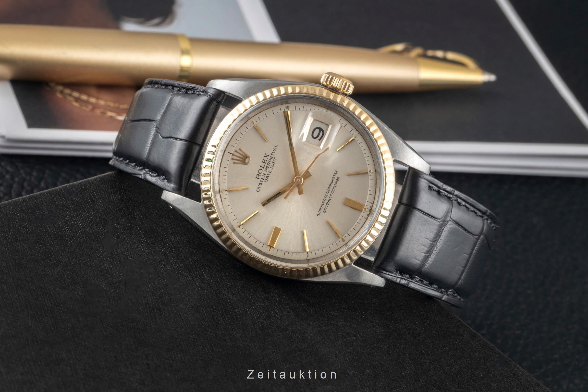 Rolex Datejust 36 Pie Pan Dial Stahl Gold Automatik Herrenuhr Ref. 1601 Vintage [2603271]