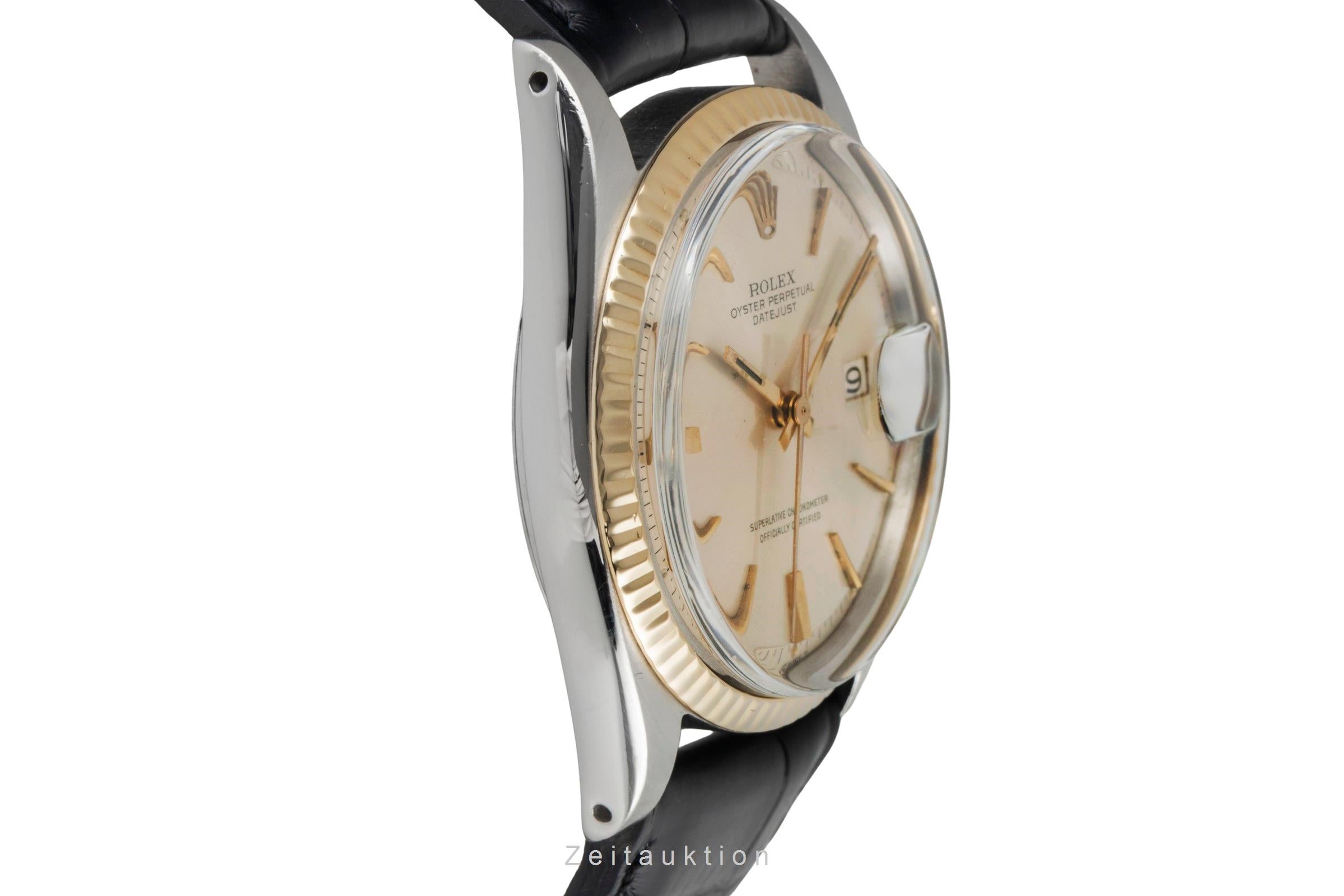 Rolex Datejust 36 Pie Pan Dial Stahl Gold Automatik Herrenuhr Ref. 1601 Vintage [2603271]