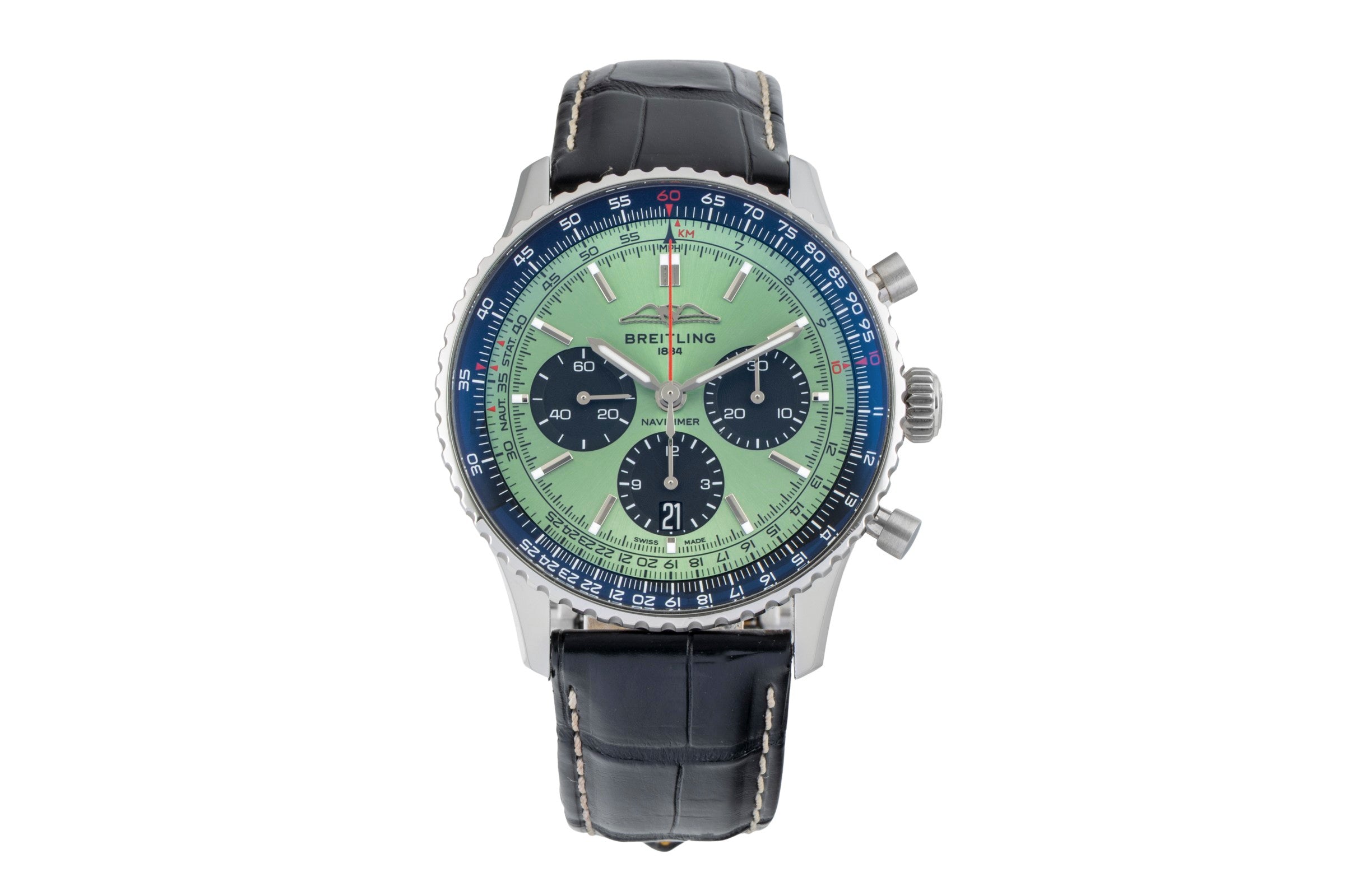 Breitling Navitimer B01 Chronograph 43 Green Stahl Automatik Ref. AB0138241L1P1 [2603296]