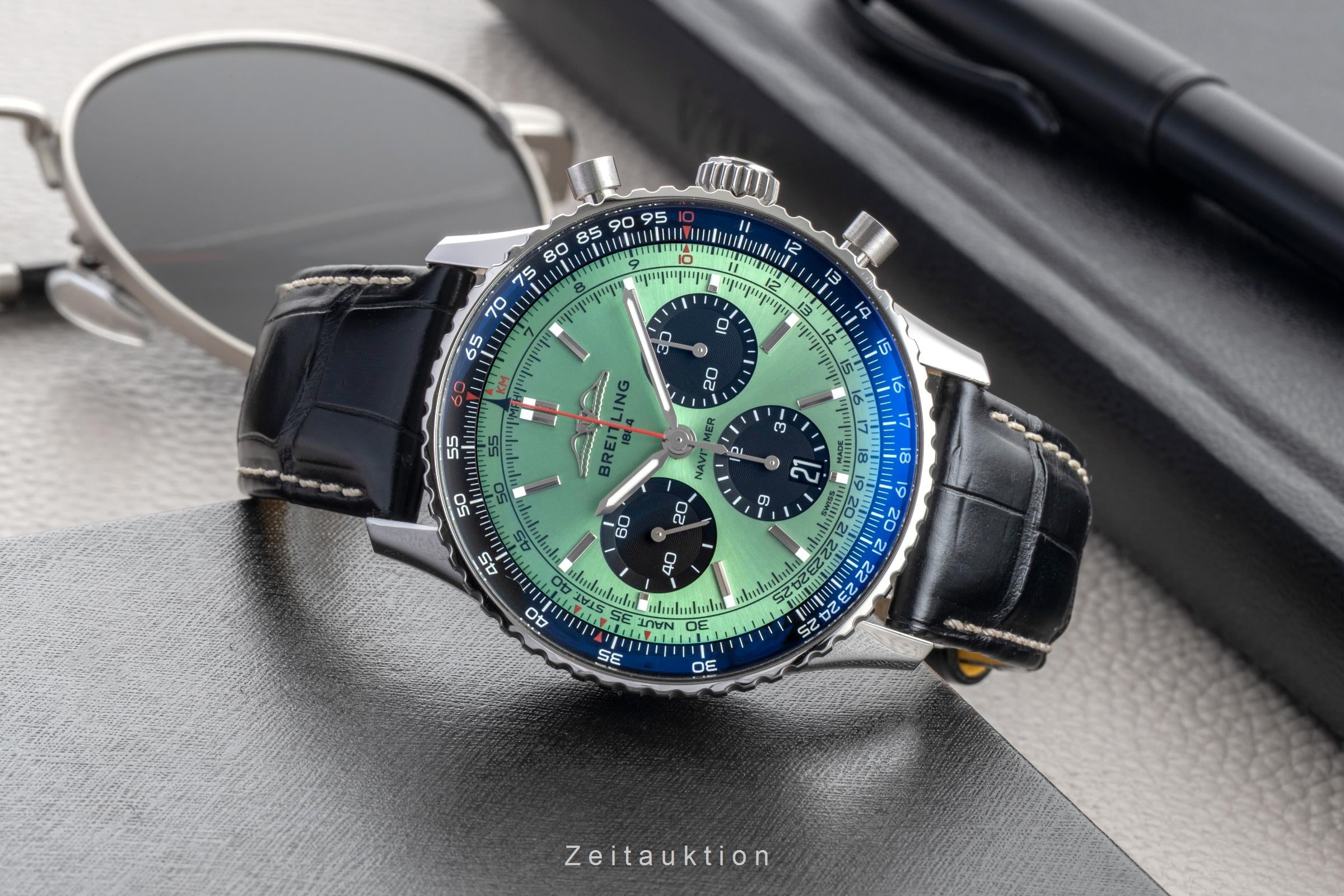 Breitling Navitimer B01 Chronograph 43 Green Stahl Automatik Ref. AB0138241L1P1 [2603296]