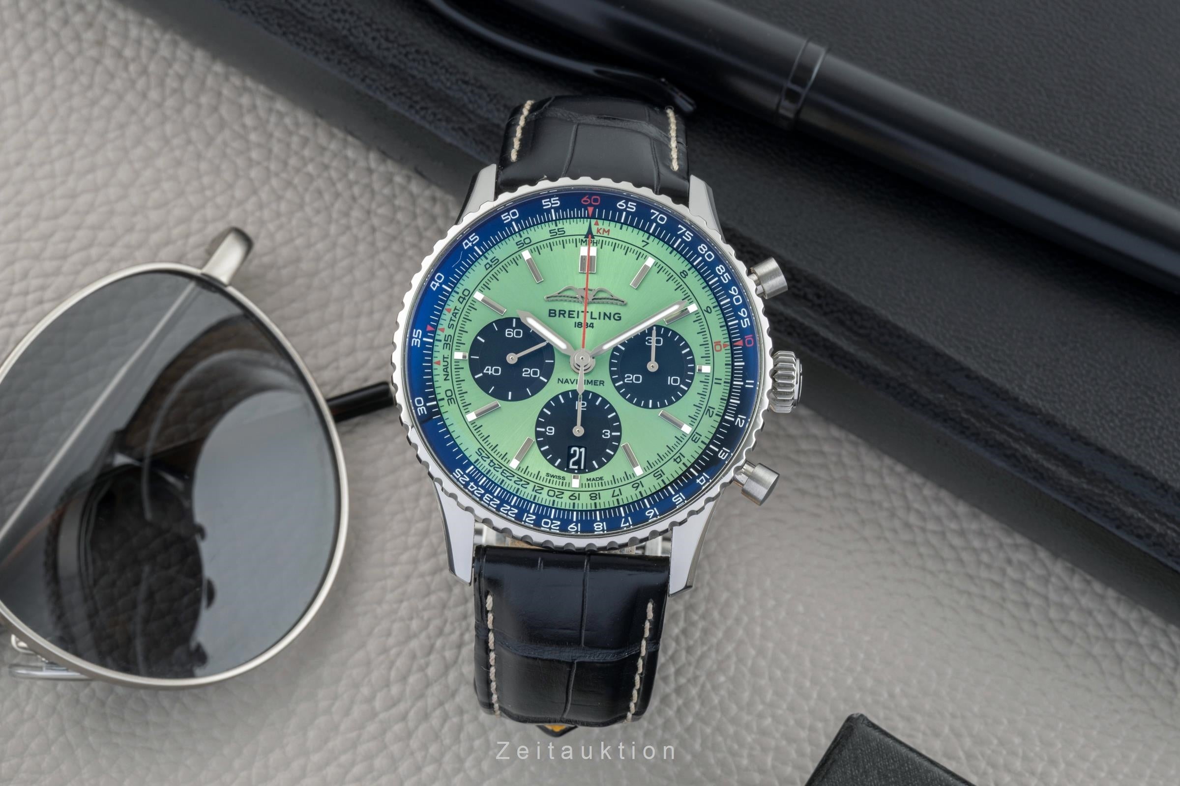 Breitling Navitimer B01 Chronograph 43 Green Stahl Automatik Ref. AB0138241L1P1 [2603296]