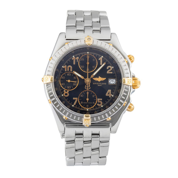 Breitling Chronomat chronograph gilt / steel automatic men's watch B13050.1  [2603300]