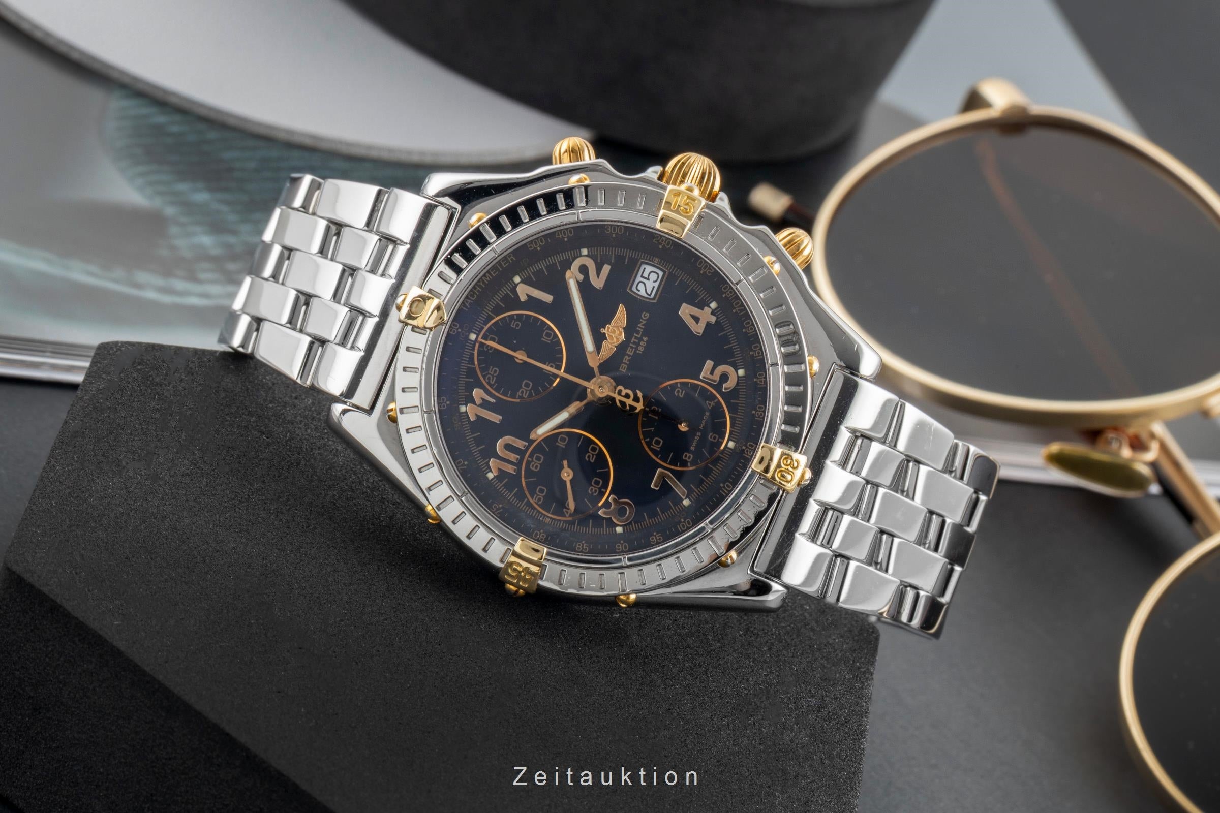 Breitling Chronomat chronograph gilt / steel automatic men's watch B13050.1  [2603300]