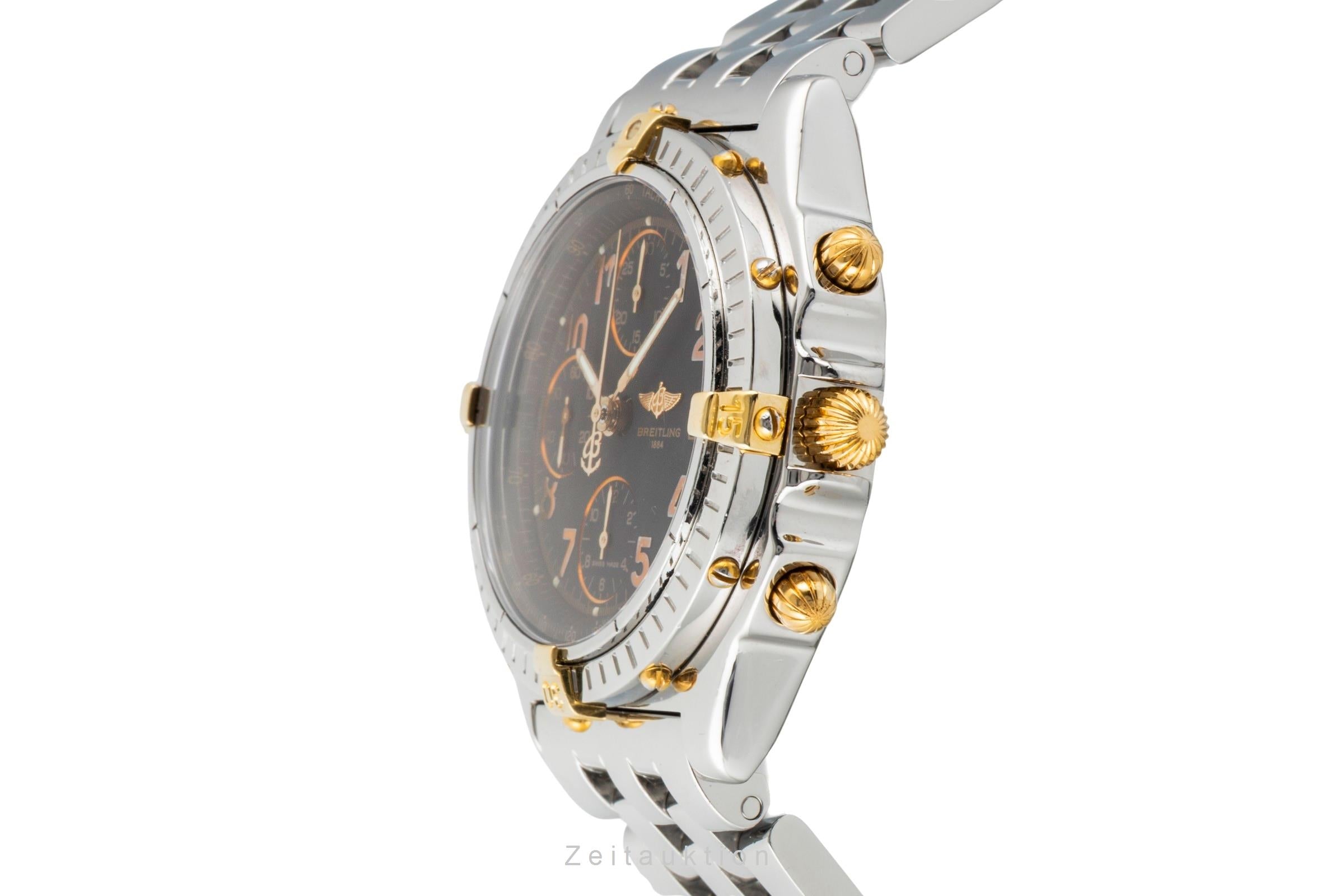 Breitling Chronomat chronograph gilt / steel automatic men's watch B13050.1  [2603300]