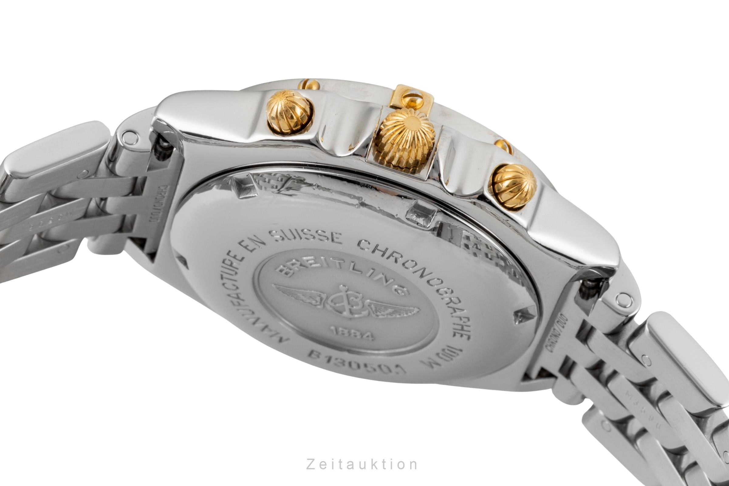 Breitling Chronomat chronograph gilt / steel automatic men's watch B13050.1  [2603300]