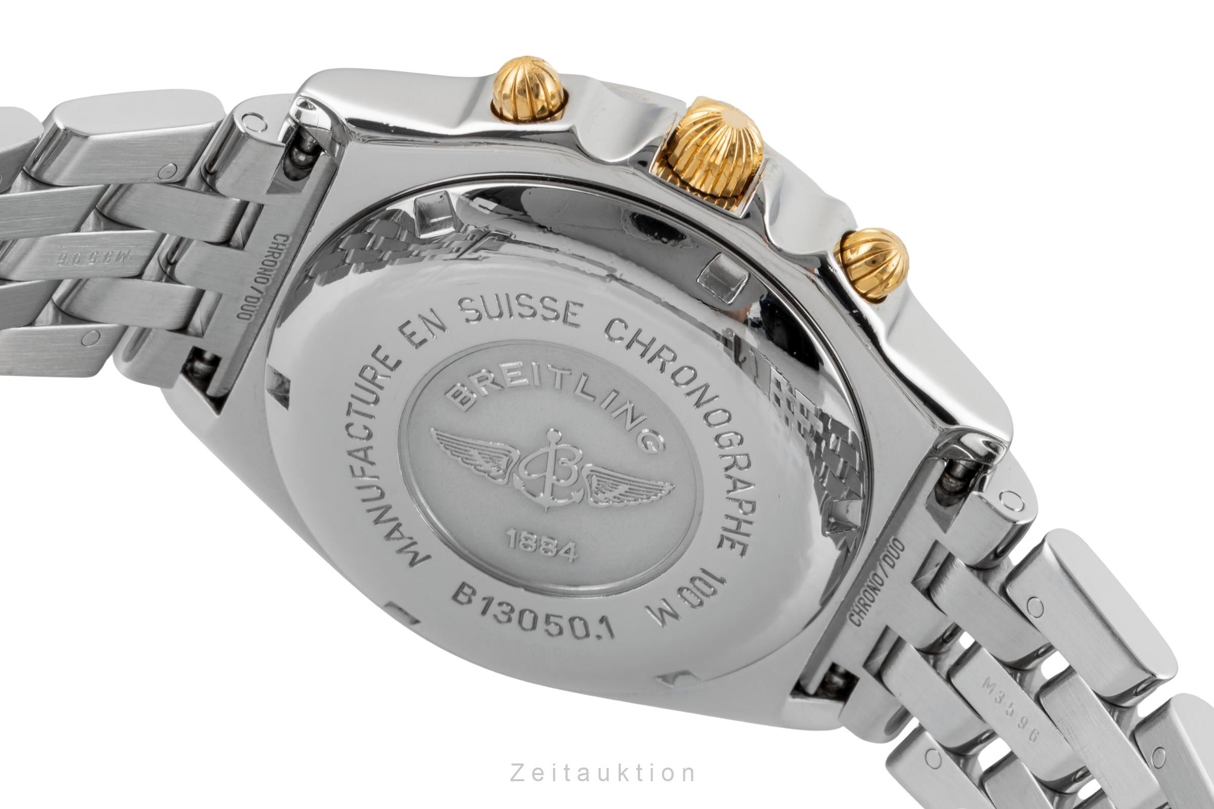 Breitling Chronomat chronograph gilt / steel automatic men's watch B13050.1  [2603300]