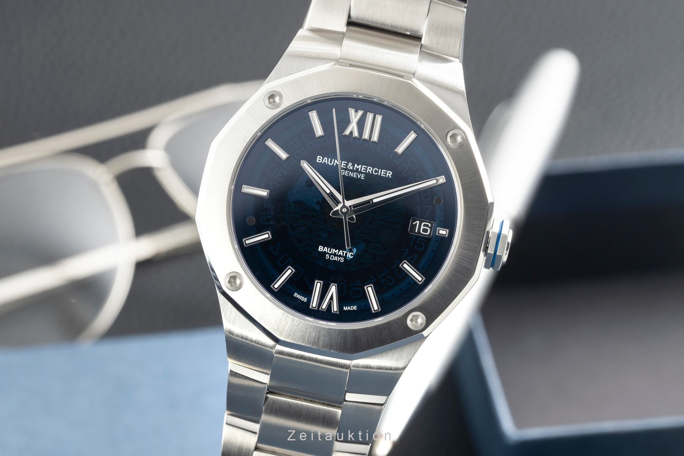Baume & Mercier Riviera steel automatic Kal. BM13-1975A Ref