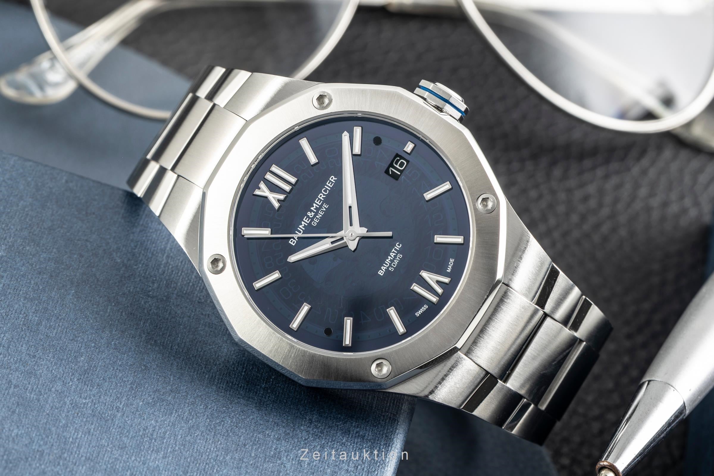 Baume & Mercier Riviera acero automático reloj para caballeros M0A10616  [2603314]