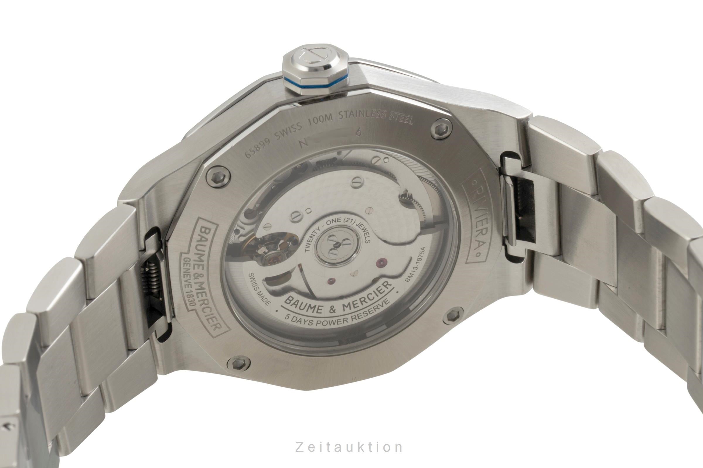 Baume & Mercier Riviera acero automático reloj para caballeros M0A10616  [2603314]