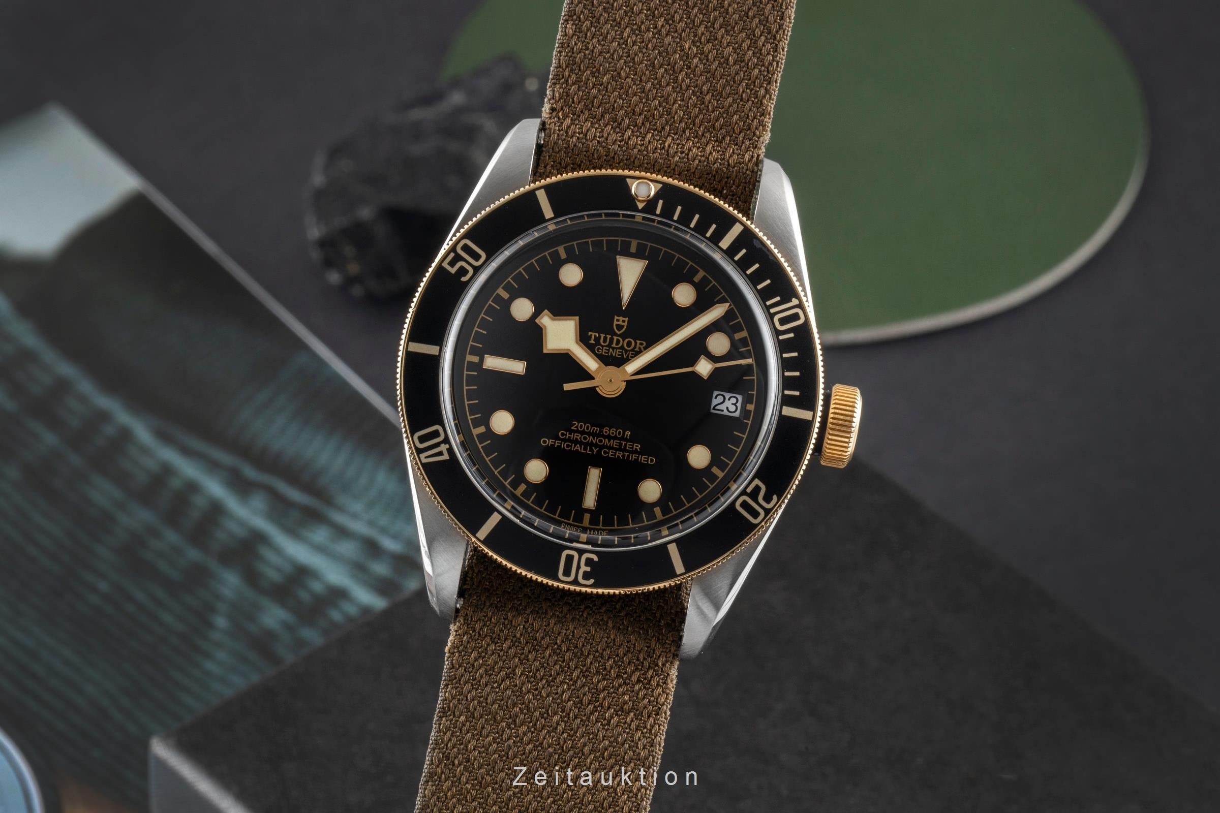 Tudor Black Bay Stahl / Gold Automatik Herrenuhr Ref. 79733N Box [2603322]