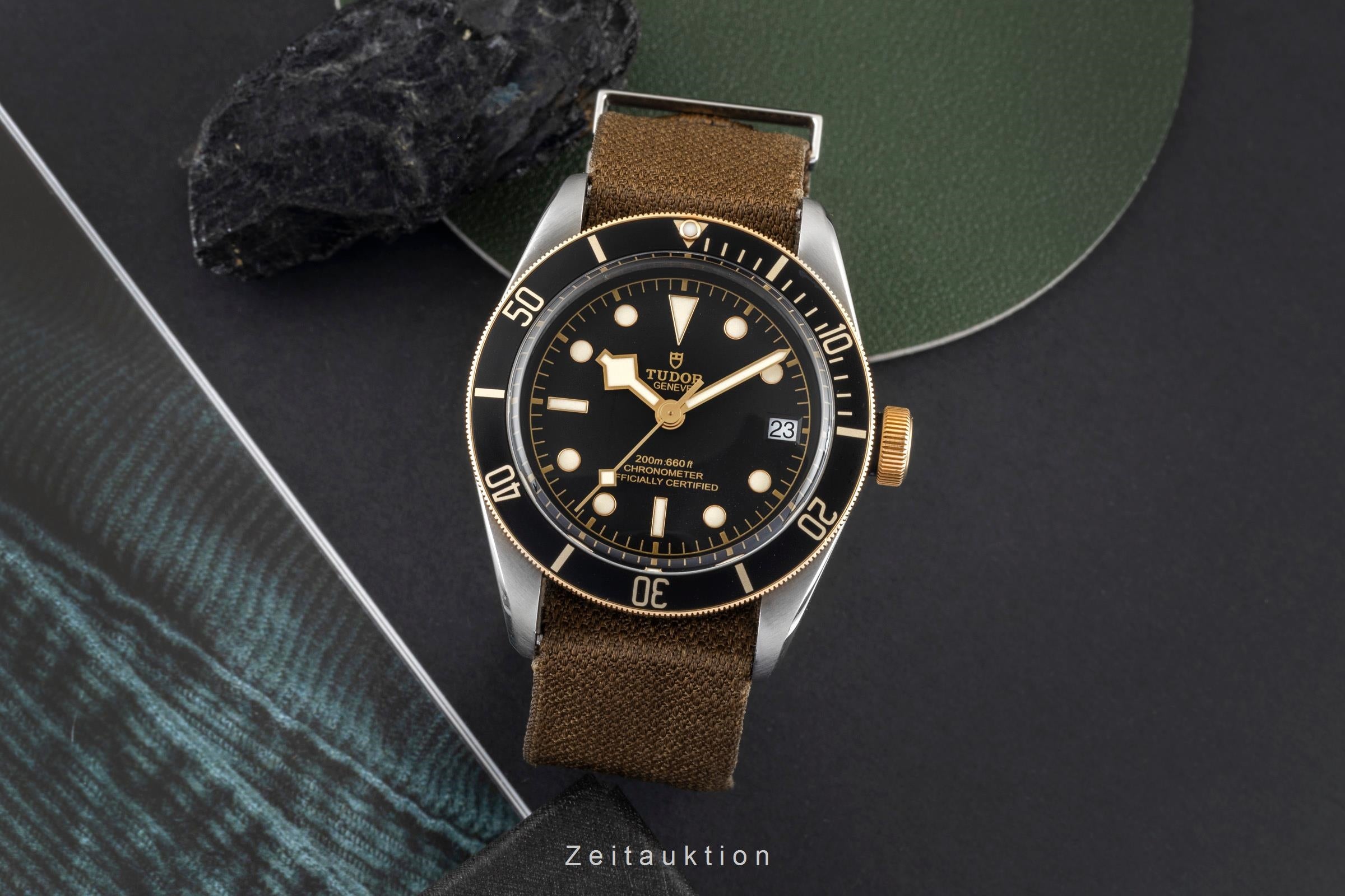 Tudor Black Bay Stahl / Gold Automatik Herrenuhr Ref. 79733N Box [2603322]