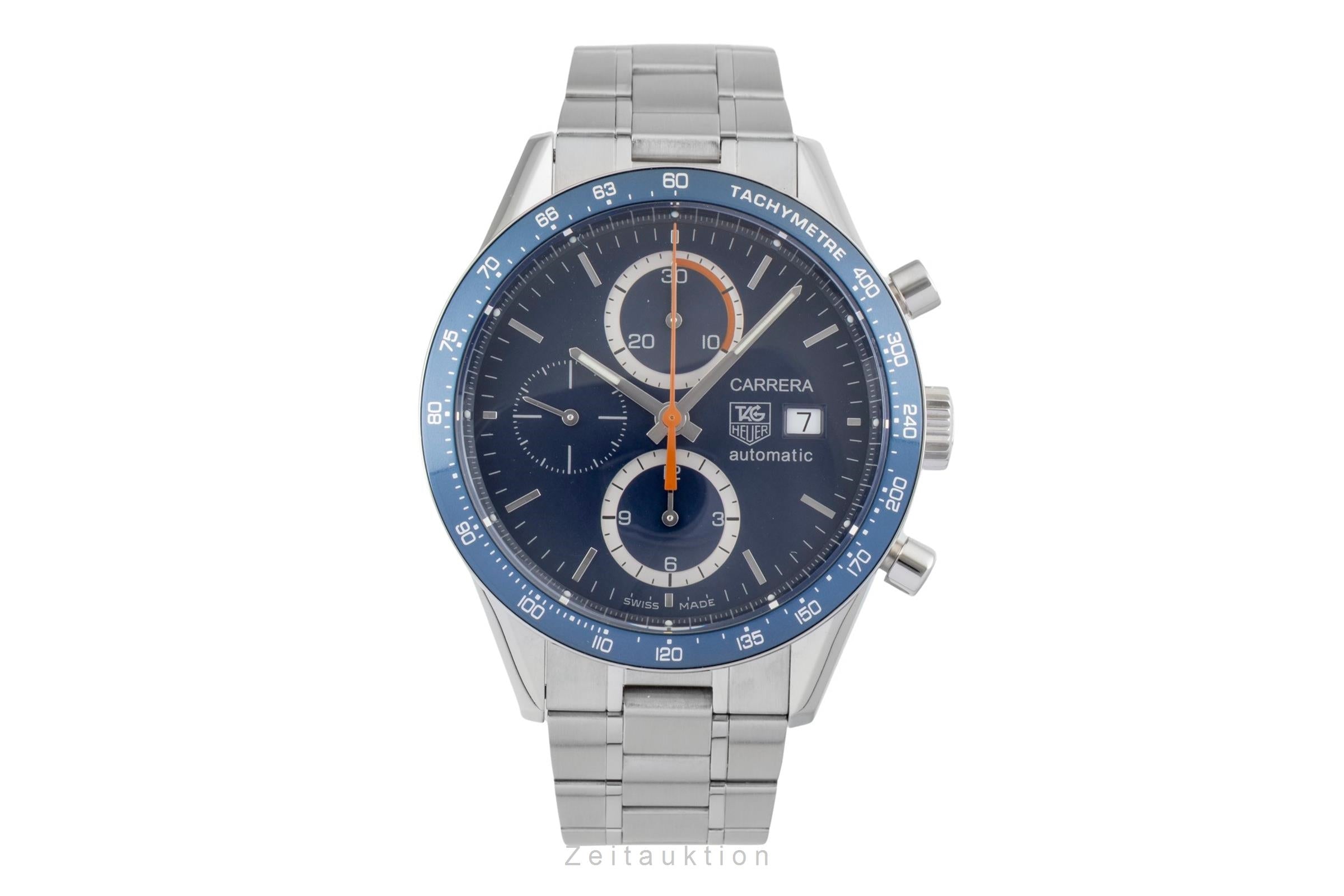 Tag Heuer Carrera Date Chronograph Automatik Edelstahl Ref. CV2015 B&P [2603323]