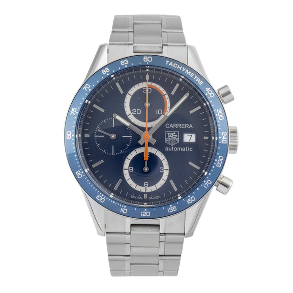 Tag Heuer Carrera Date Chronograph Automatik Edelstahl Ref. CV2015 B&P [2603323]