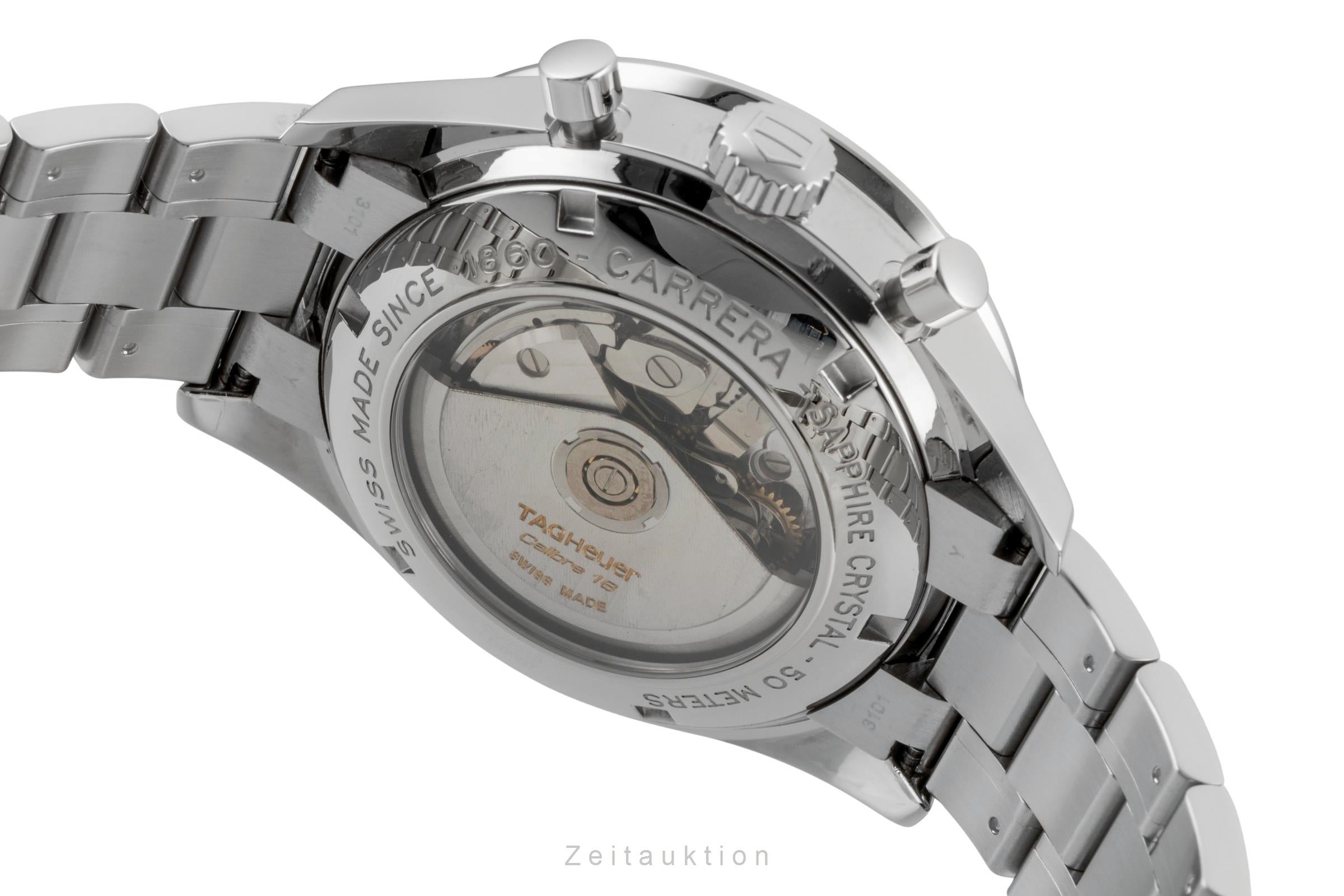 Tag Heuer Carrera Date Chronograph Automatik Edelstahl Ref. CV2015 B&P [2603323]