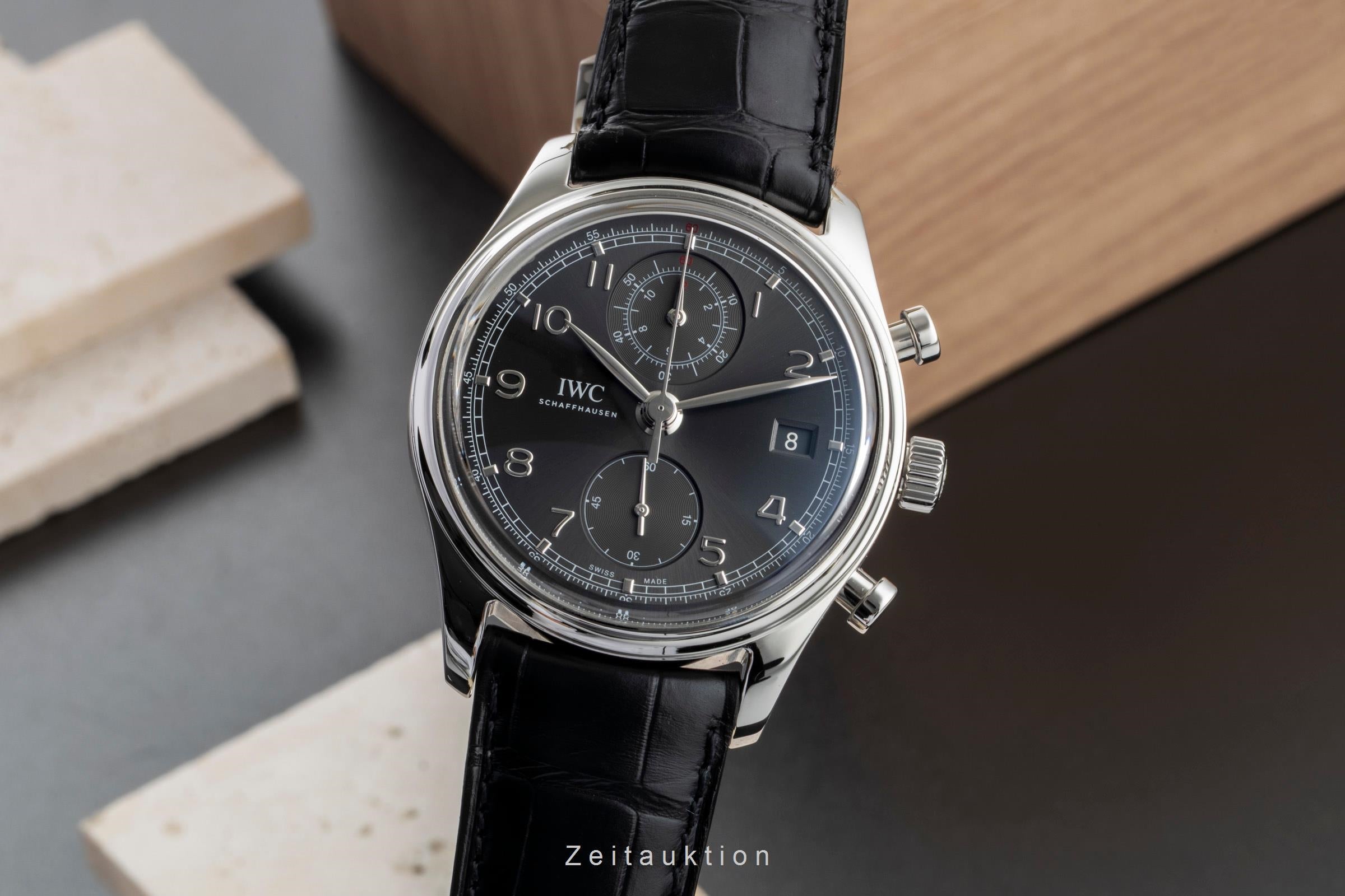 IWC Portugieser chronograph steel automatic men's watch IW390404  [2603355]