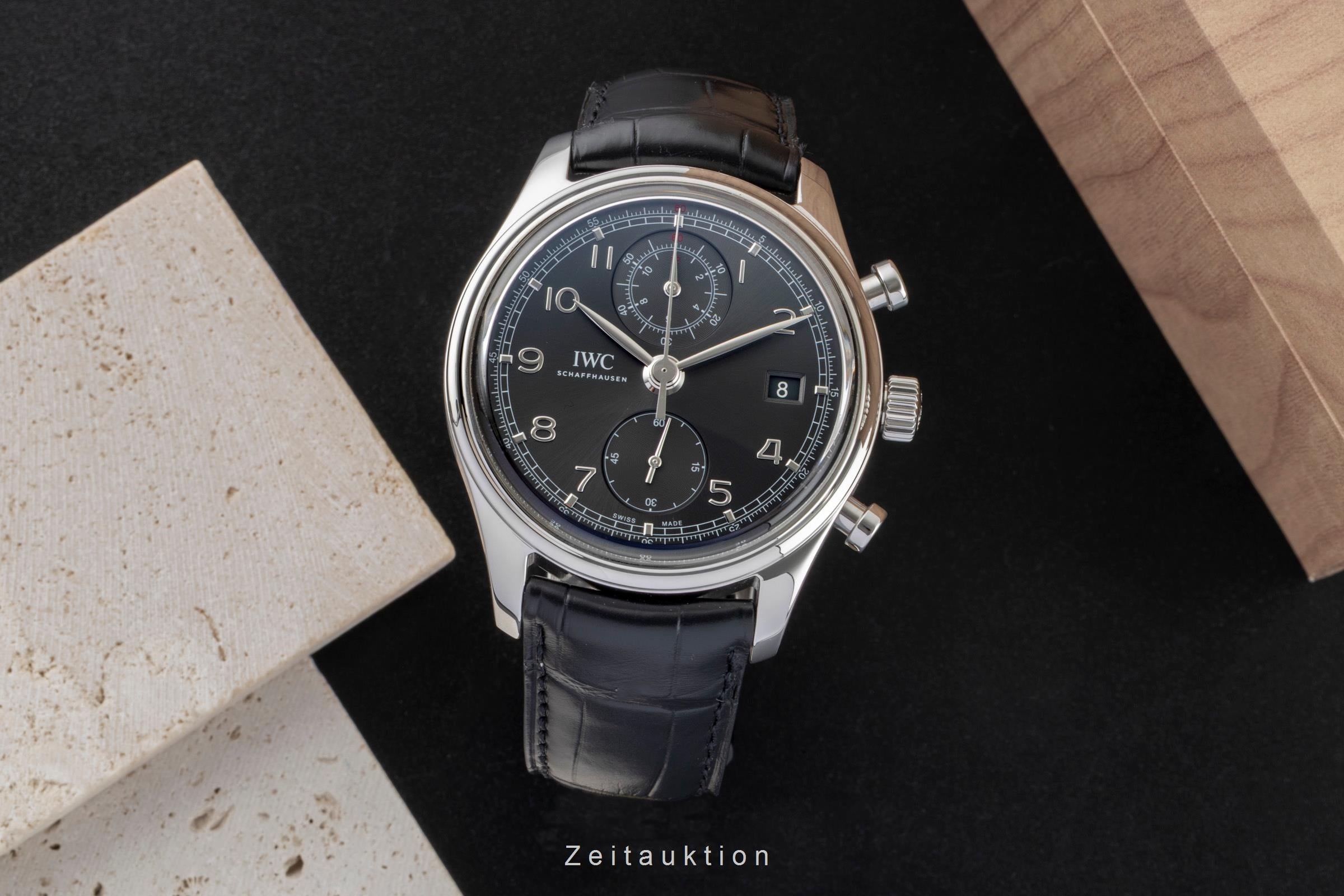 IWC Portugieser chronograph steel automatic men's watch IW390404  [2603355]