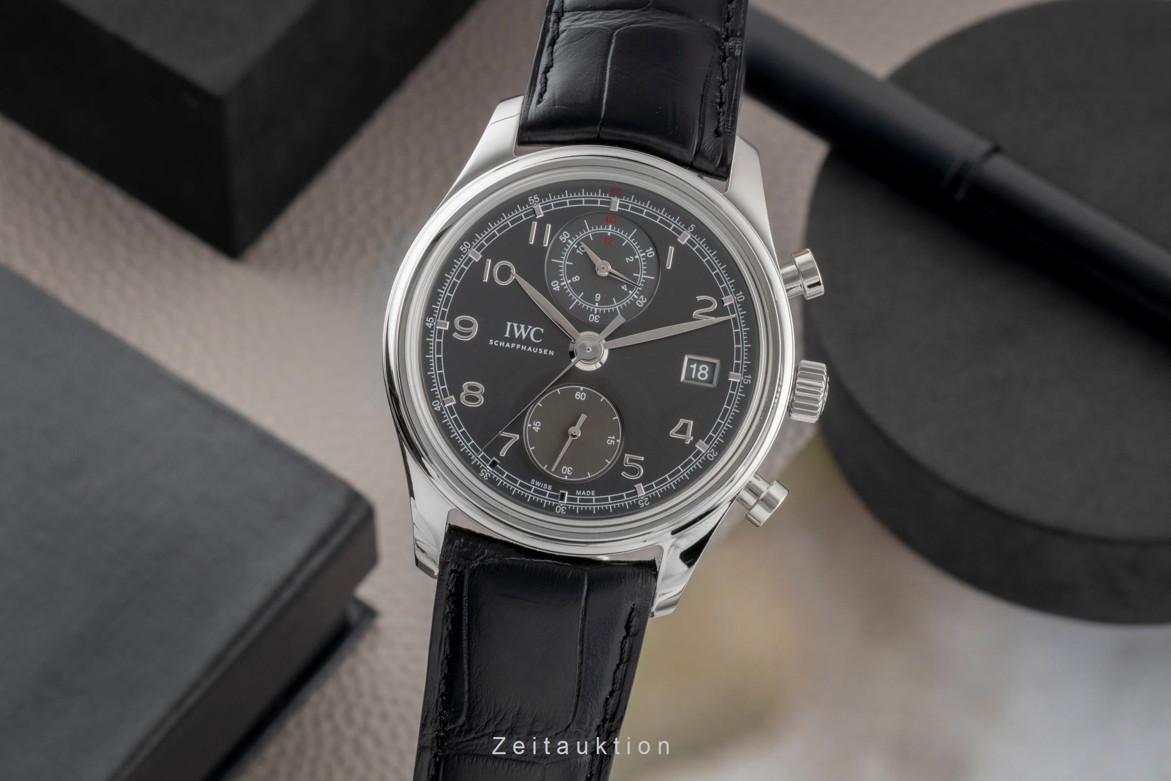 IWC Portugieser chronograph steel automatic men's watch IW390404  [2603356]