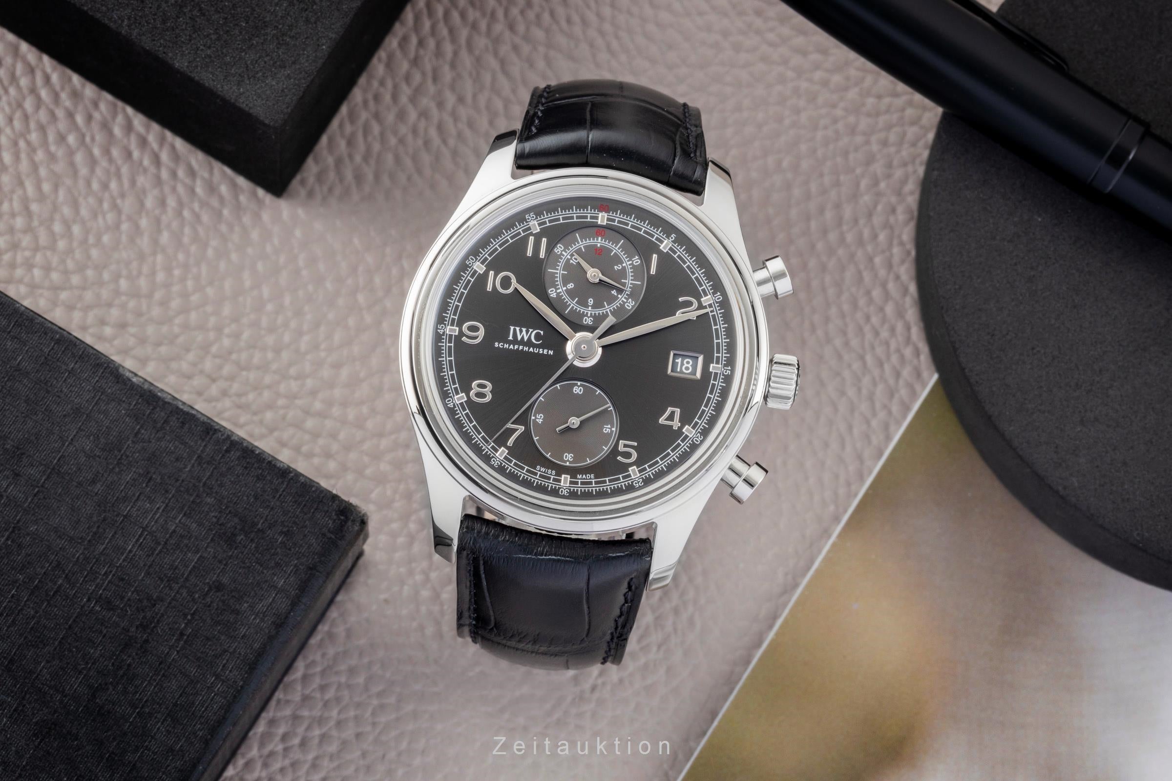 IWC Portugieser chronograph steel automatic men's watch IW390404  [2603356]