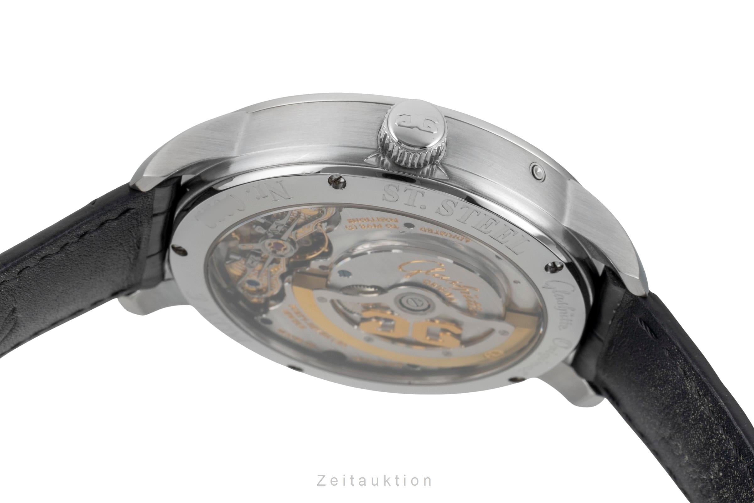 Glashütte PanoMaticLunar acero automático reloj para caballeros 90-02-36-12-05  [2603360]