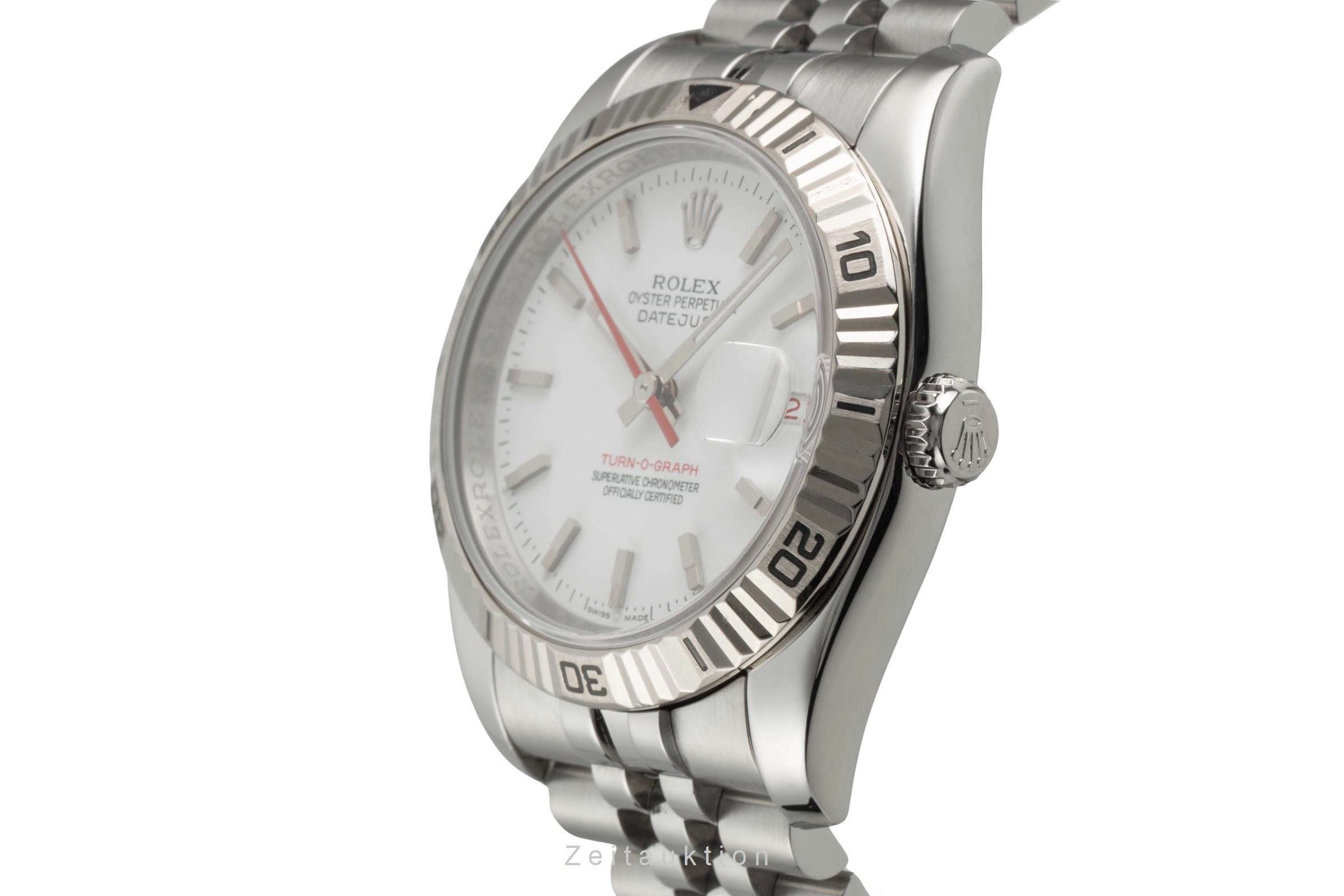 Rolex Datejust Turn-O-Graph acero / oro blanco automático reloj para caballeros 116264  [2603363]
