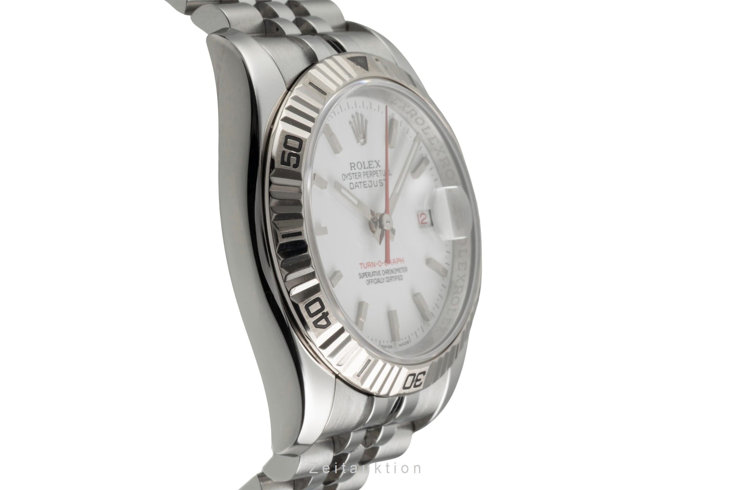 Rolex Datejust Turn-O-Graph acero / oro blanco automático reloj para caballeros 116264  [2603363]