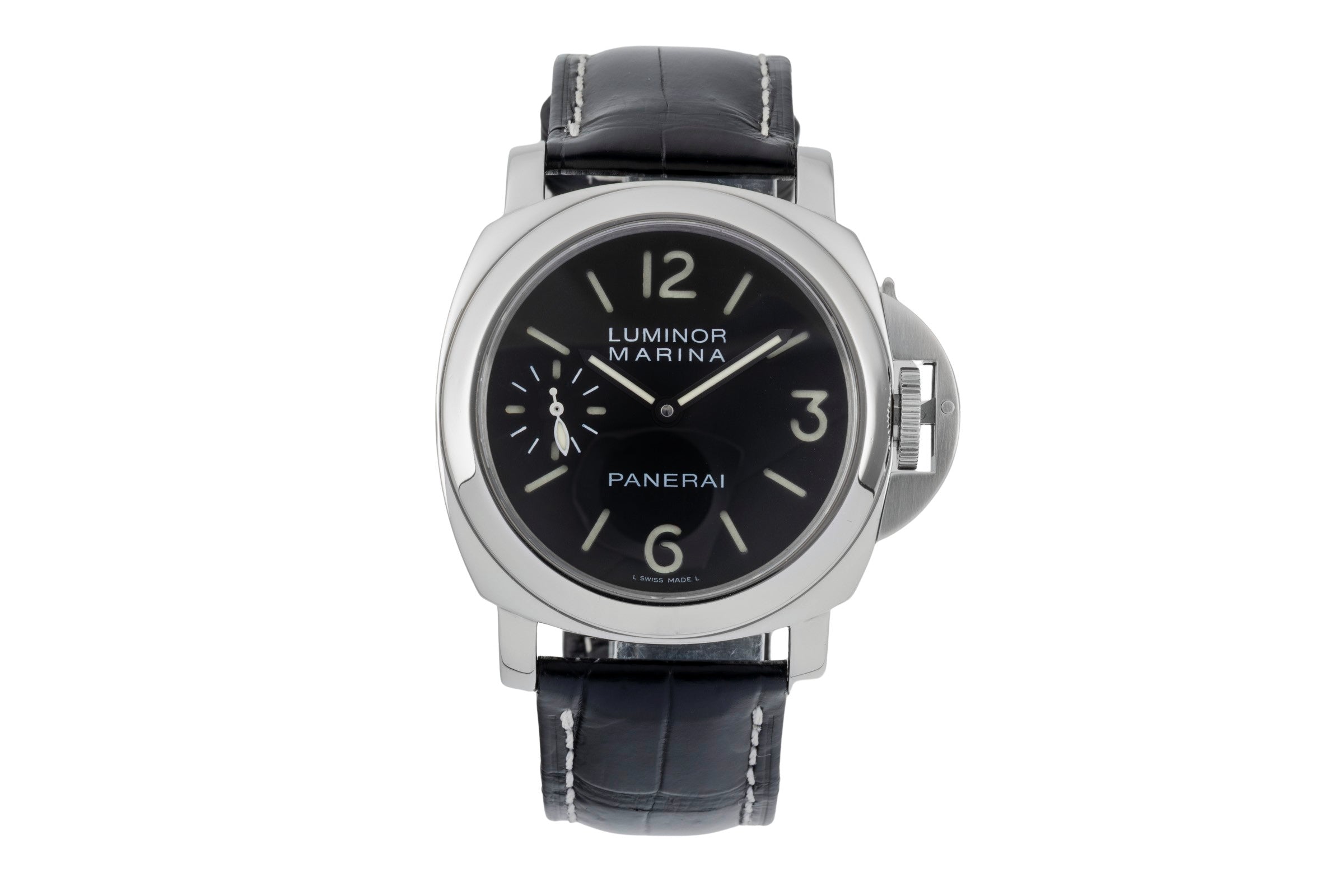 Panerai Luminor Marina acero cuerda manual reloj para caballeros PAM00111  [2603370]