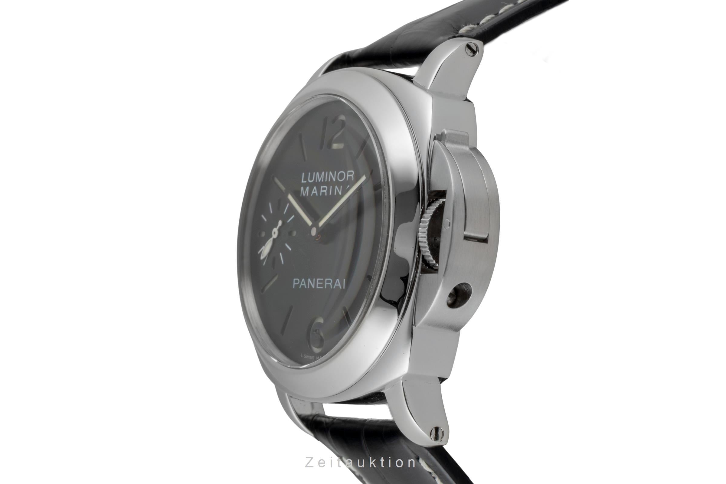 Panerai Luminor Marina Edelstahl Automatik Herrenuhr Ref. PAM00111 B&P 2015 [2603370]