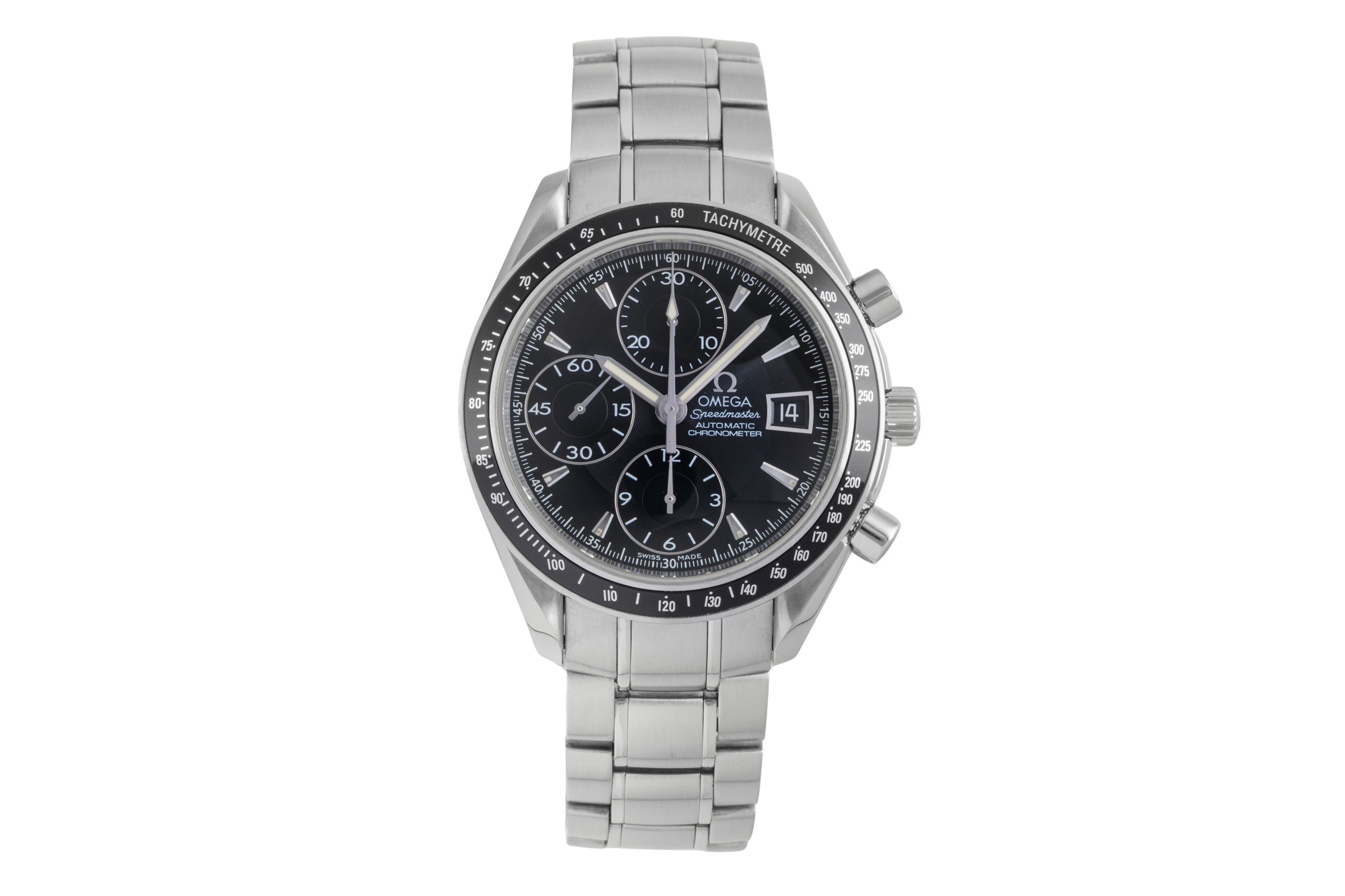 Omega Speedmaster Date Chronograph Stahl Automatik Ref. 3210.50.00 B&P 2021 [2603372]