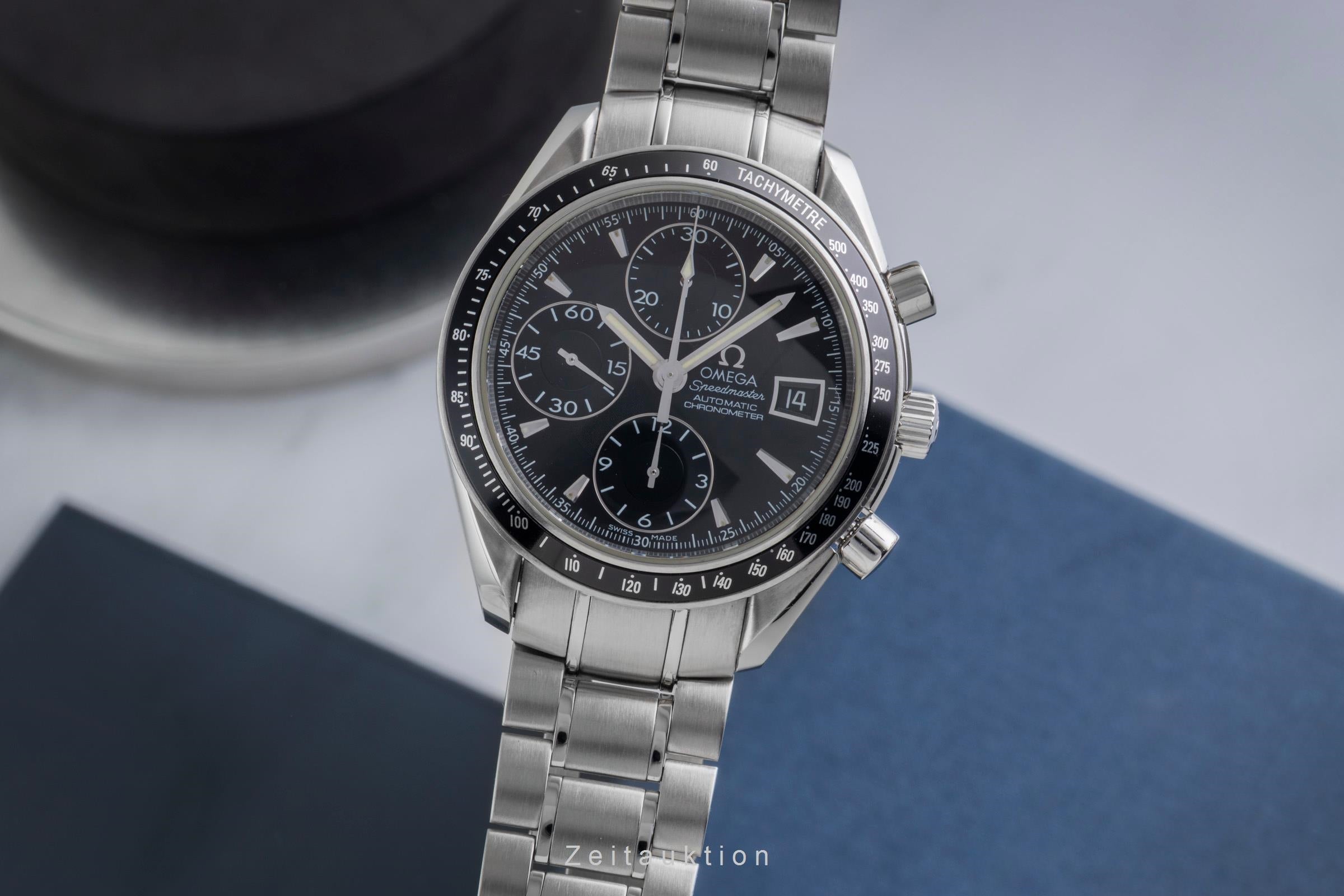 Omega Speedmaster Date Chronograph Stahl Automatik Ref. 3210.50.00 B&P 2021 [2603372]