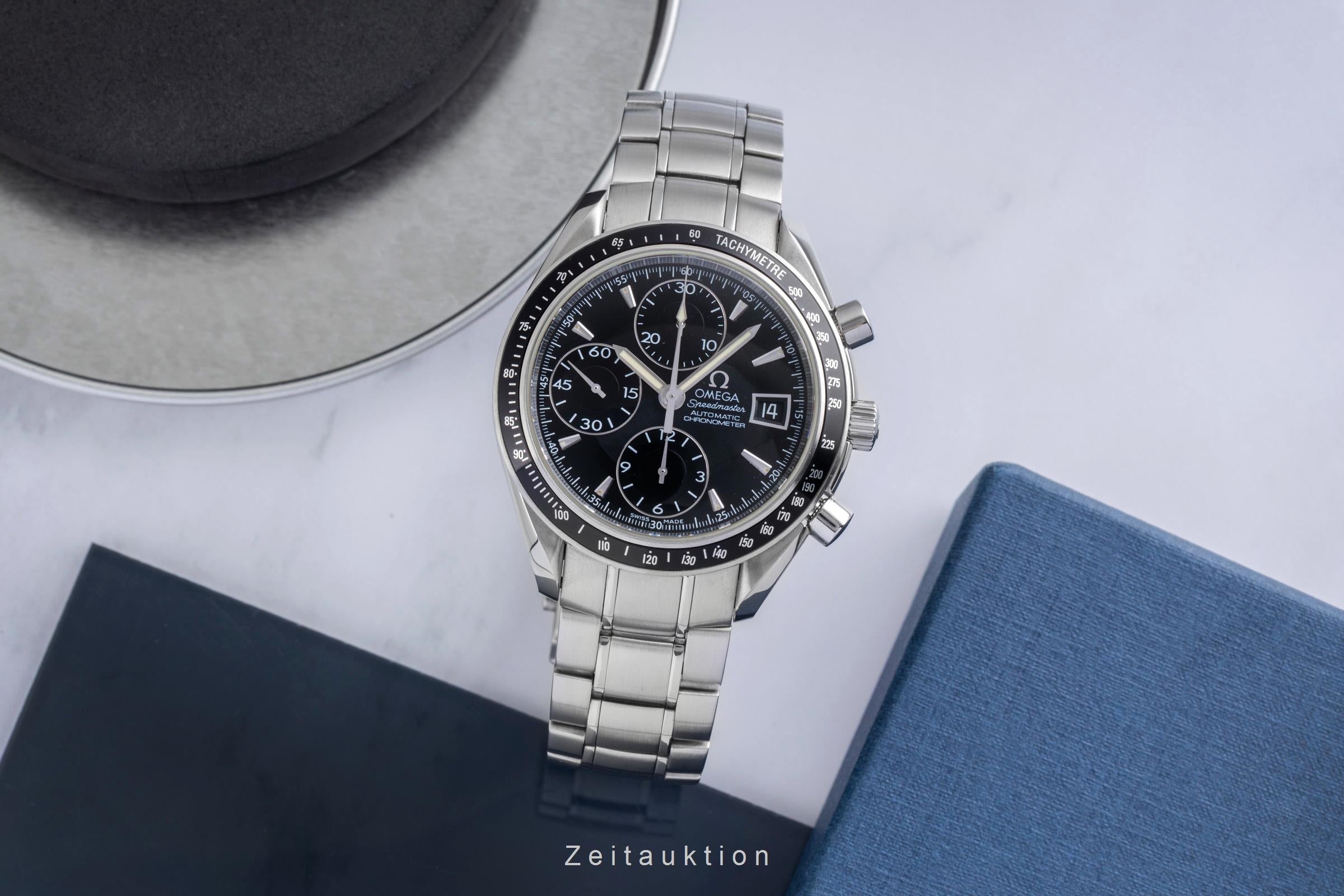 Omega Speedmaster Date Chronograph Stahl Automatik Ref. 3210.50.00 B&P 2021 [2603372]