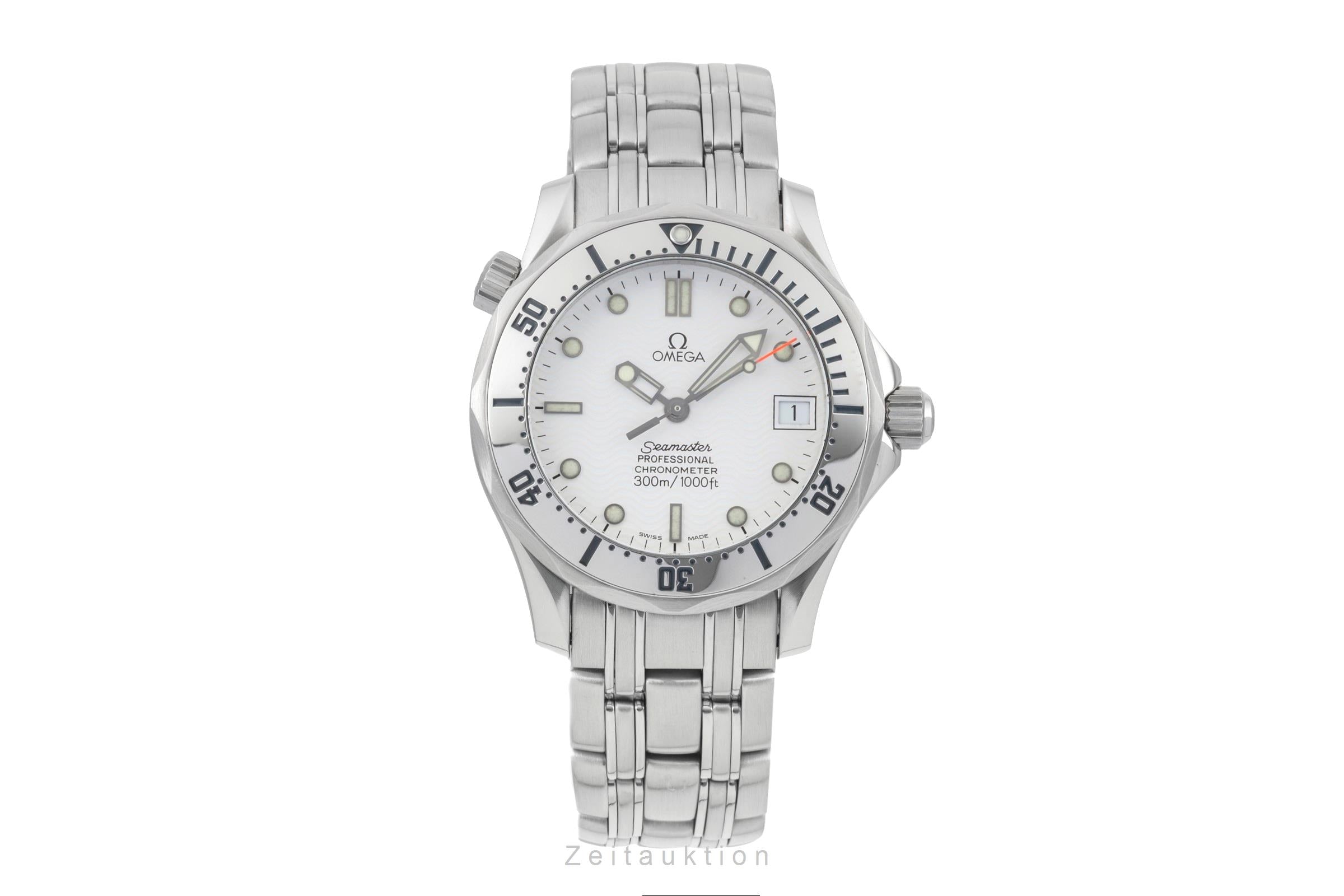 Omega Seamaster 300 White Dial Automatik Edelstahl Herrenuhr Ref. 2552.20.00 [2603378]