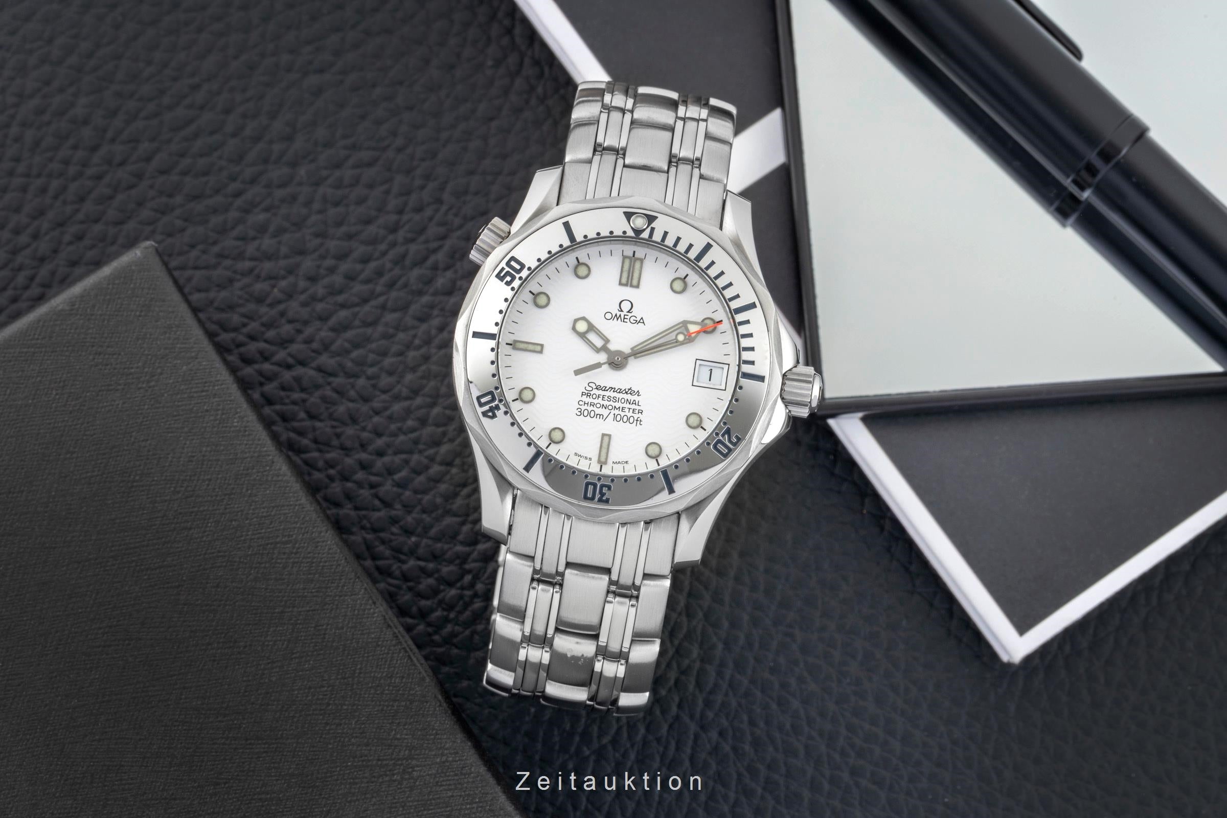 Omega Seamaster 300 White Dial Automatik Edelstahl Herrenuhr Ref. 2552.20.00 [2603378]