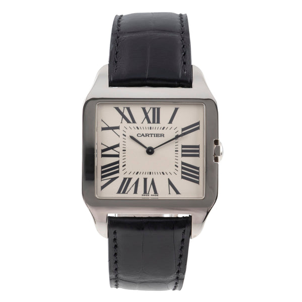 Cartier Santos Dumont oro blanco de 18 quilates cuerda manual reloj para caballeros W2007051  [2603385]