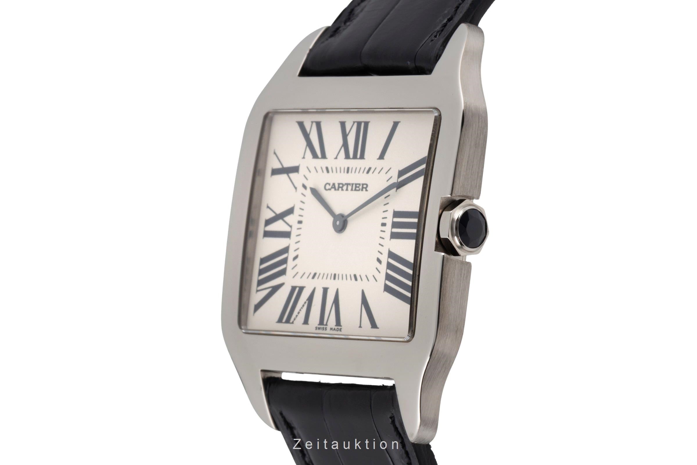 Cartier Santos Dumont oro blanco de 18 quilates cuerda manual reloj para caballeros W2007051  [2603385]
