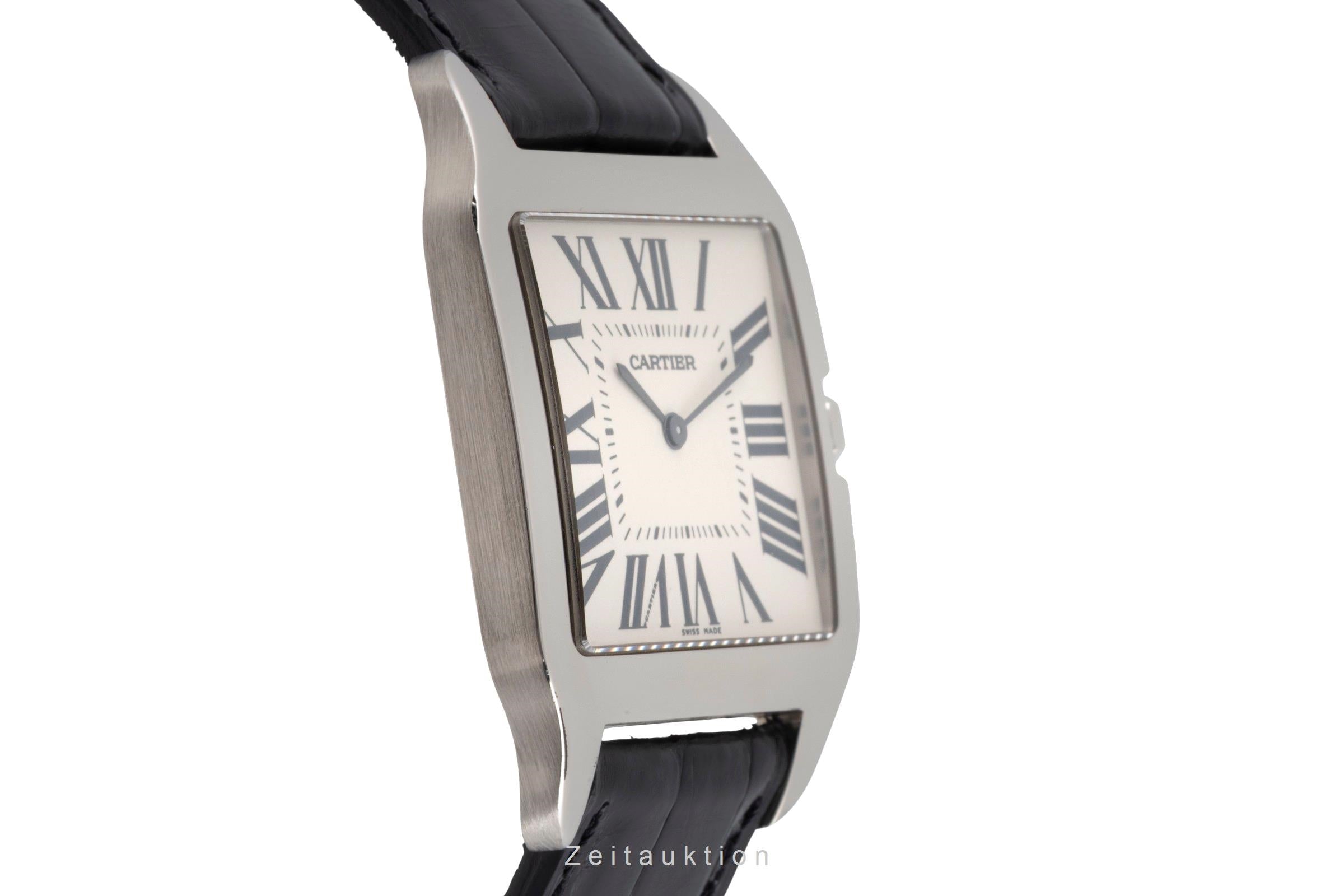 Cartier Santos Dumont oro blanco de 18 quilates cuerda manual reloj para caballeros W2007051  [2603385]