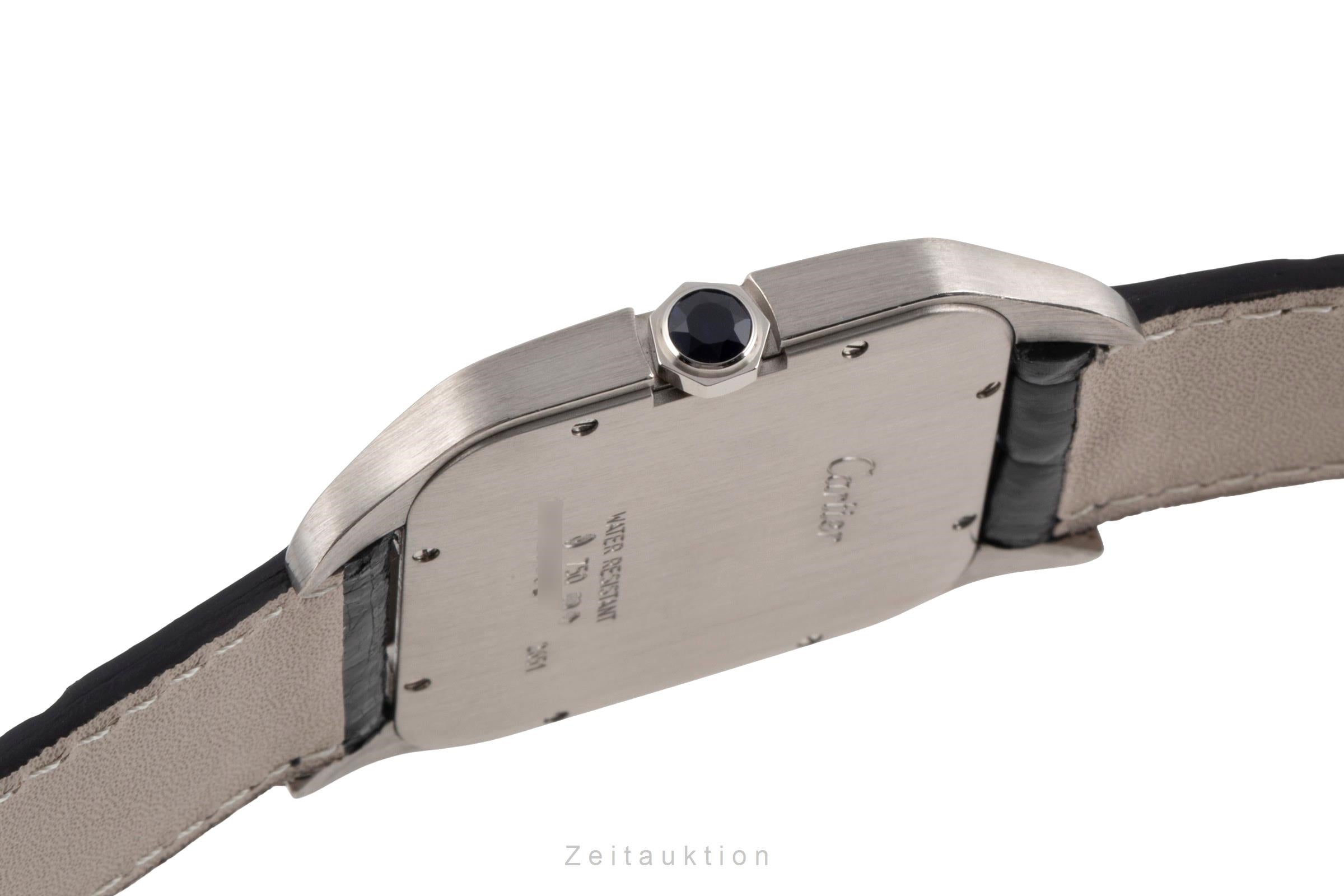 Cartier Santos Dumont oro blanco de 18 quilates cuerda manual reloj para caballeros W2007051  [2603385]